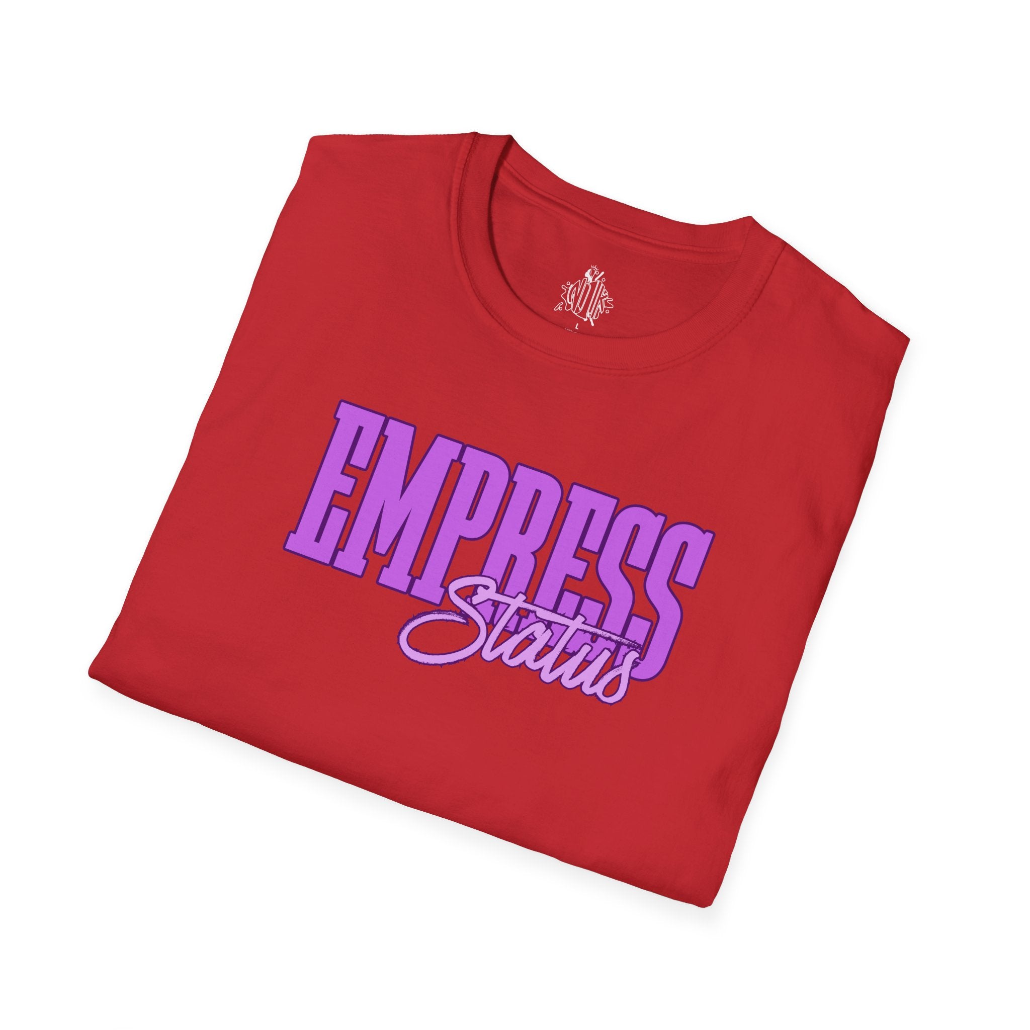 Bold Purple Print Empress Status T-shirt