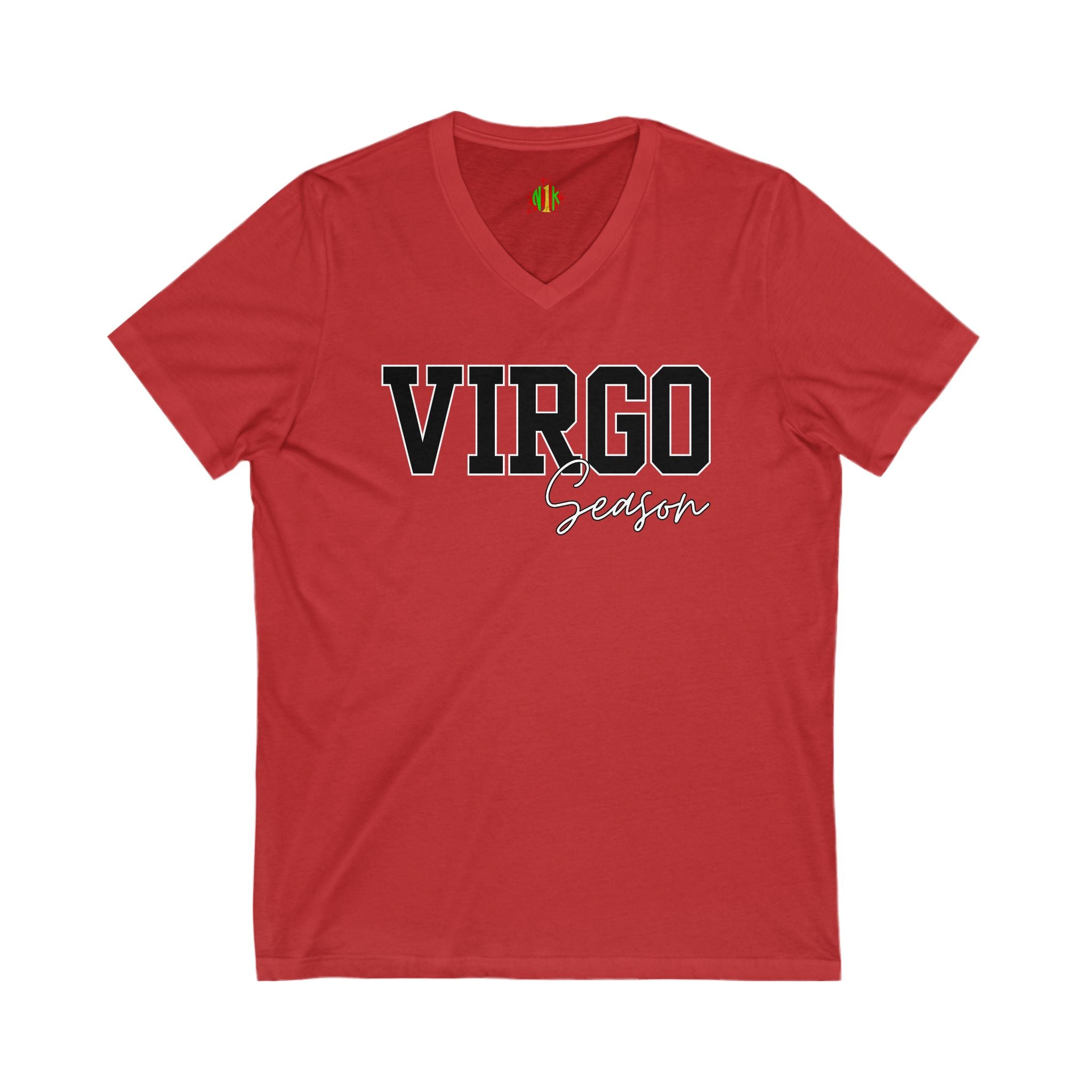 Virgo Zodiac V-Neck Tee, Astrology Shirt, Horoscope Top, Birthday Gift, Unisex Tee, Casual Wear