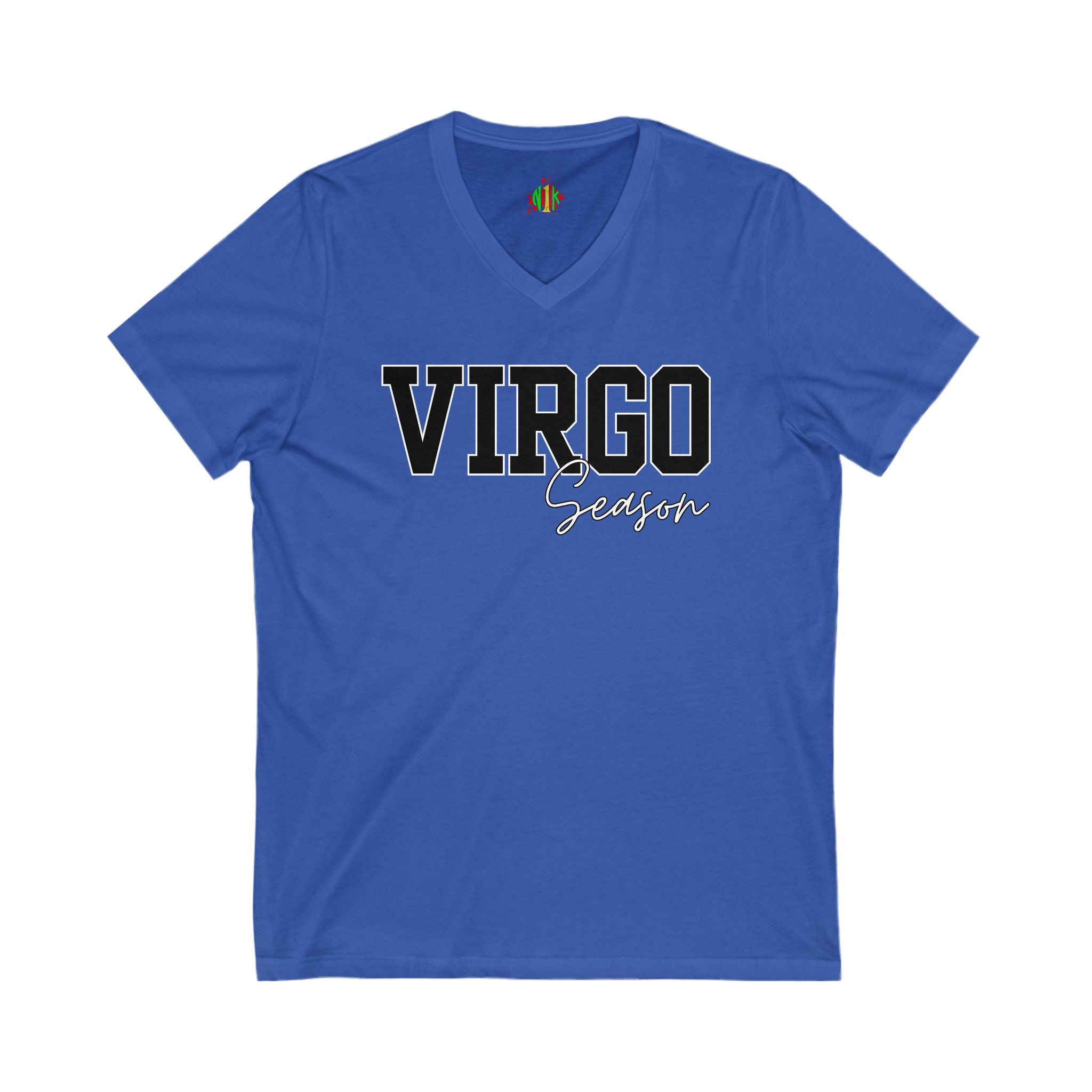 Virgo Zodiac V-Neck Tee, Astrology Shirt, Horoscope Top, Birthday Gift, Unisex Tee, Casual Wear