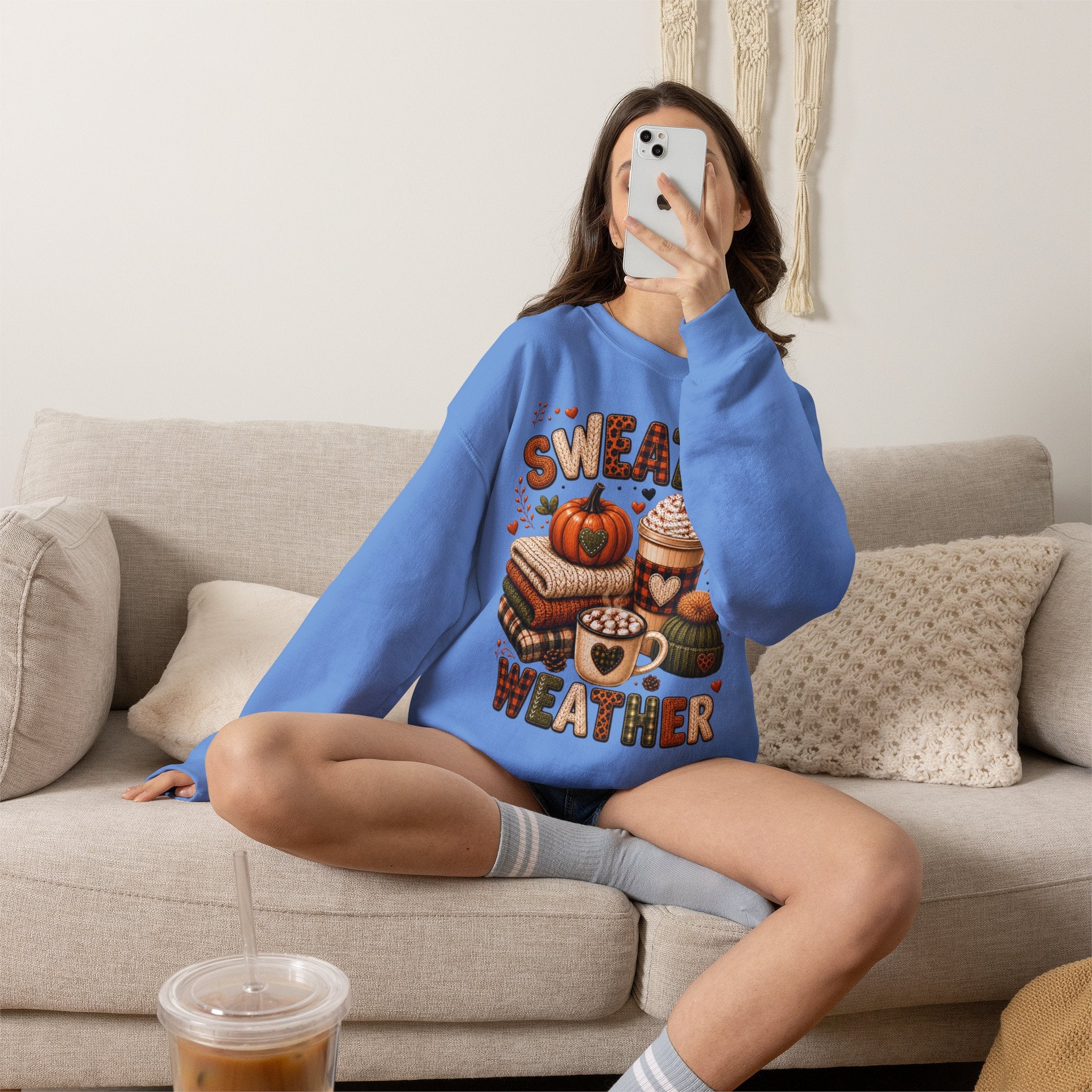 Sweater Weather Autumn Crewneck Sweatshirt