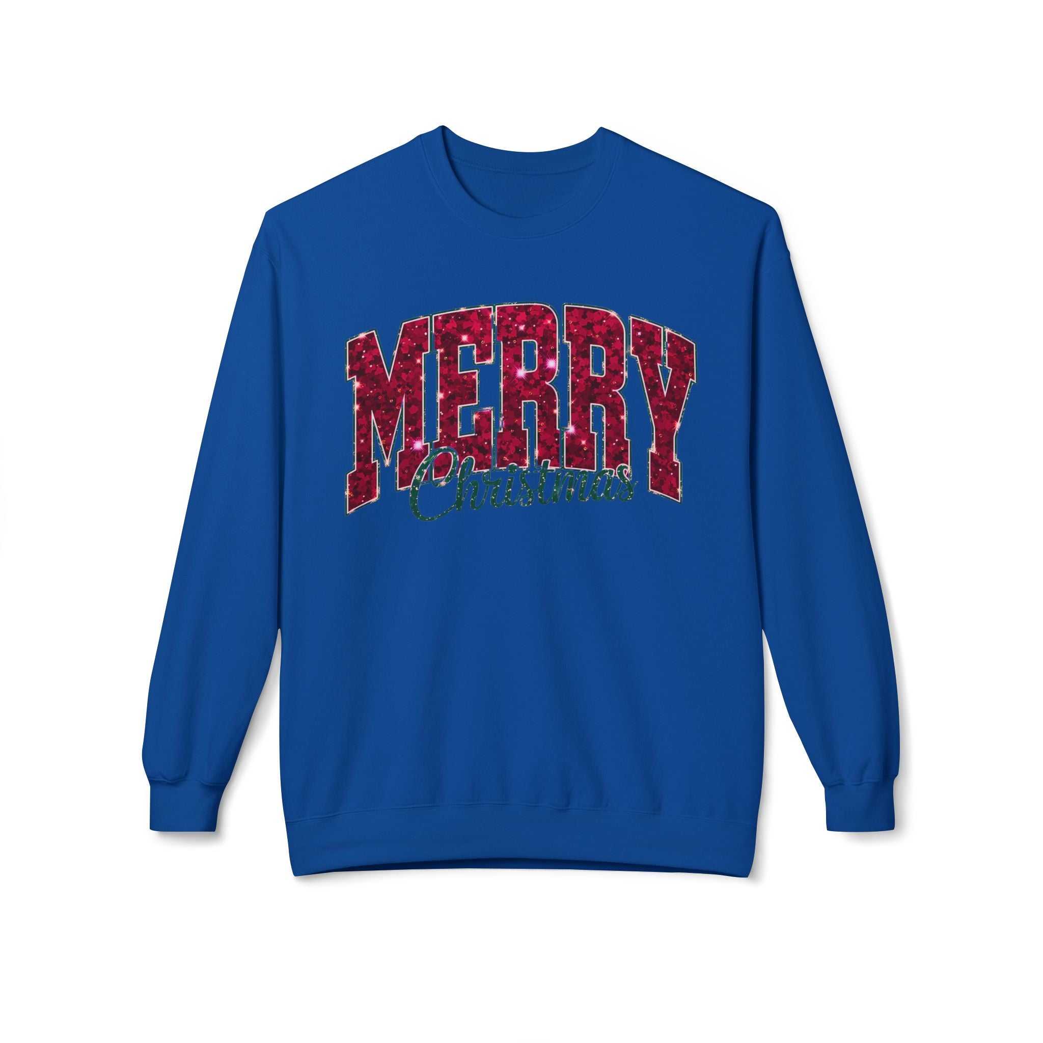 Merry Christmas Plaid Crewneck SweatshirtSweatshirtMerry Christmas Plaid