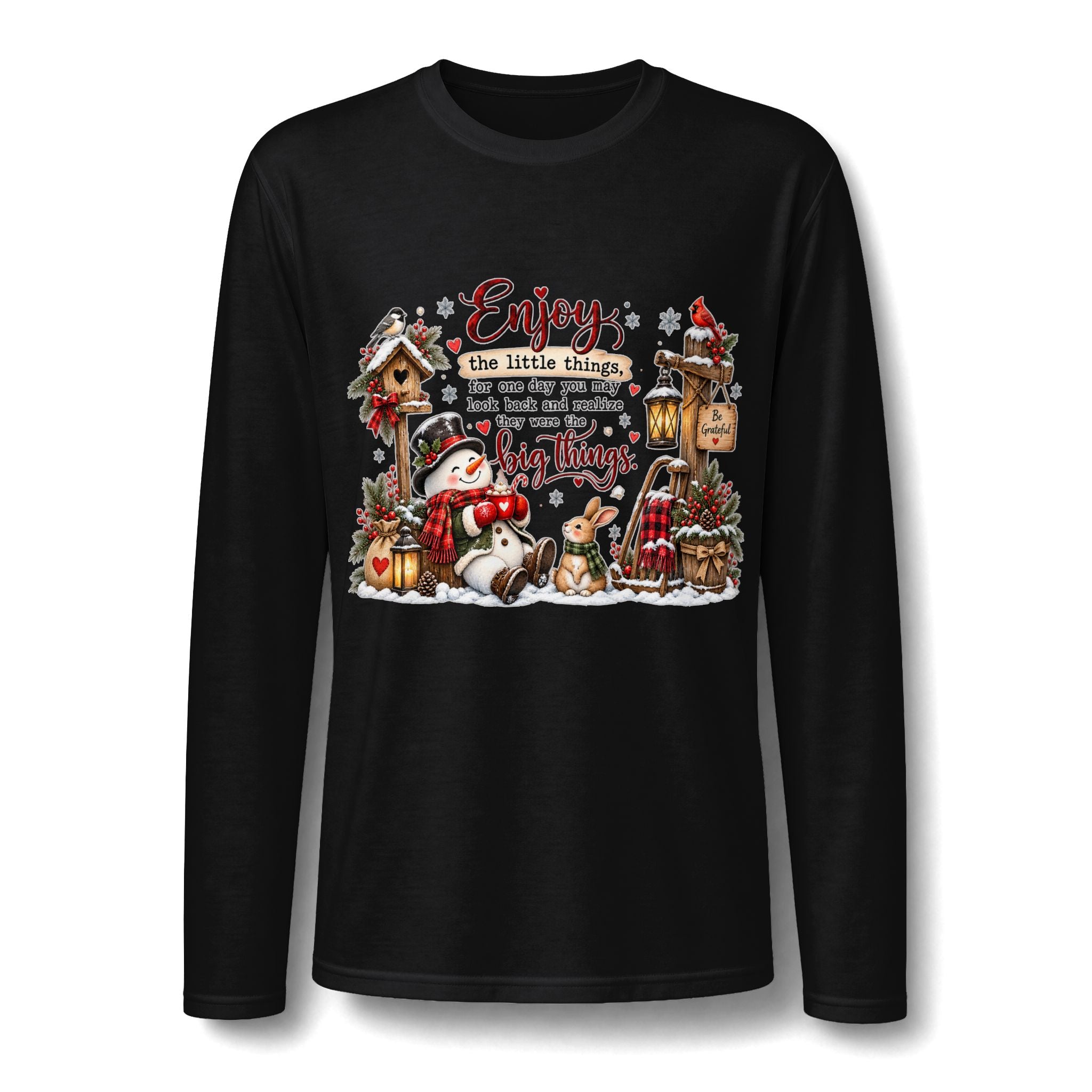 Enjoy the Little Things Christmas Long Sleeve T-Shirt