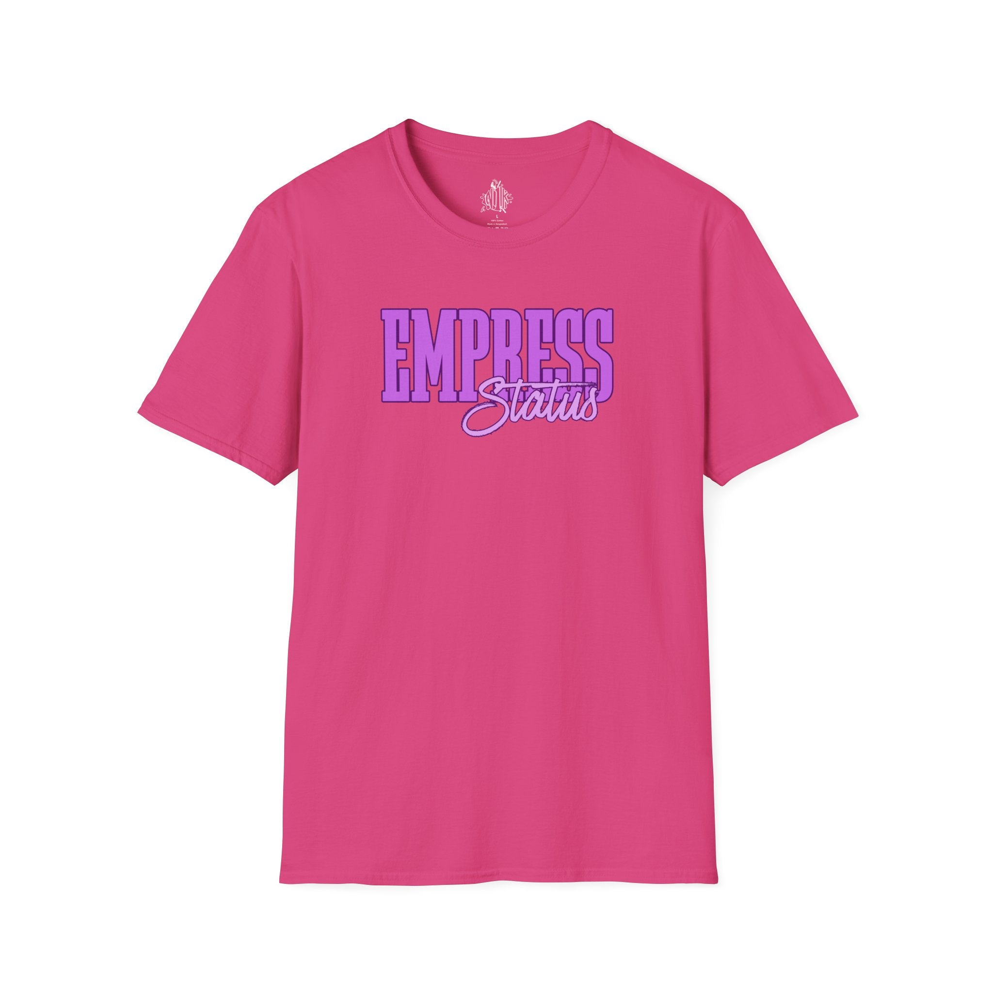 Bold Purple Print Empress Status T-shirt