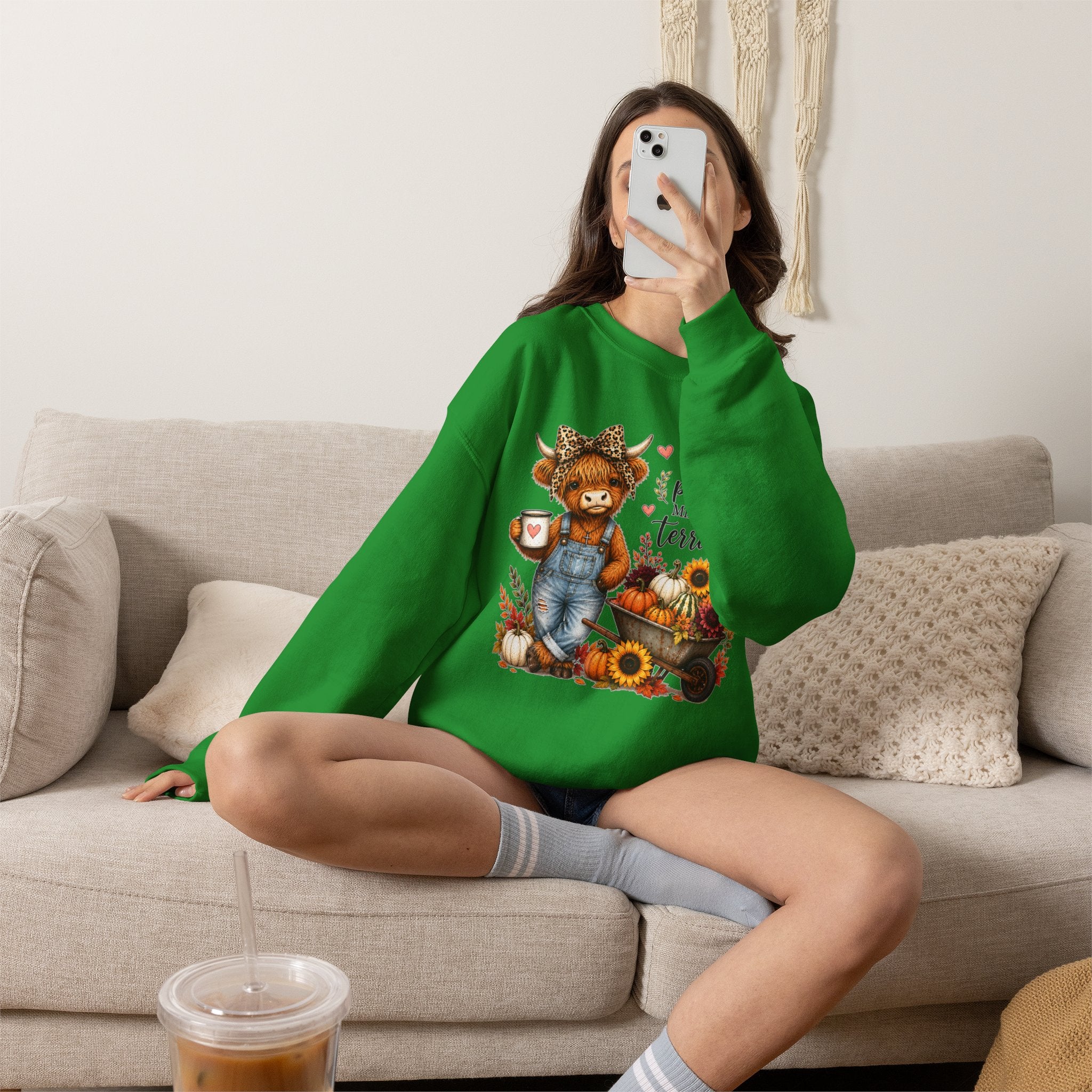 God’s Plan, Mine Was Terrible Bear Fall Crewneck Sweatshirt
