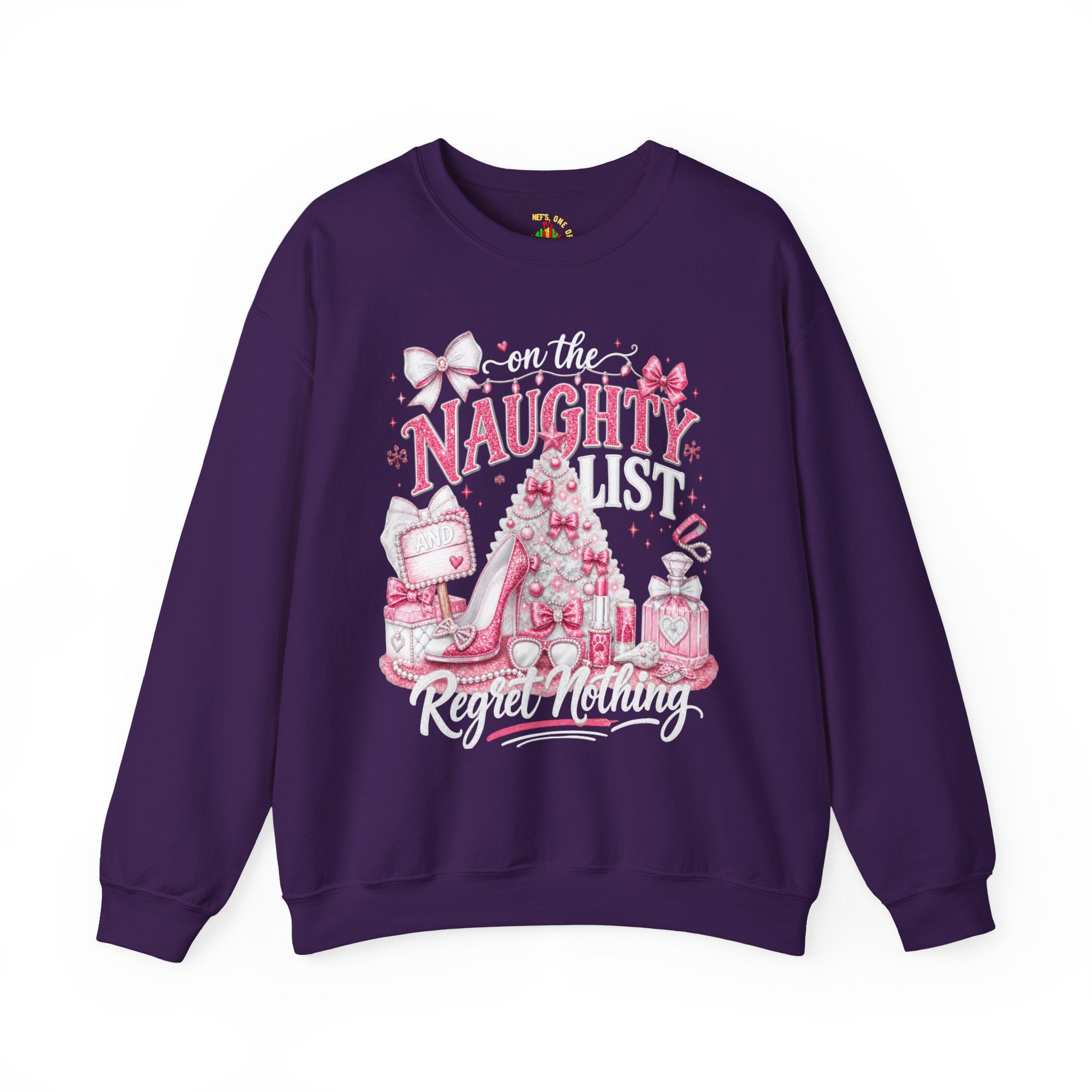 On the Naughty List Christmas Crewneck Sweatshirt