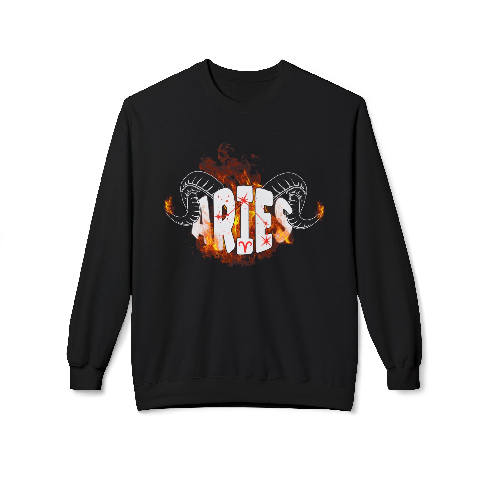 Aries on Fire Unisex Crewneck Sweatshirt