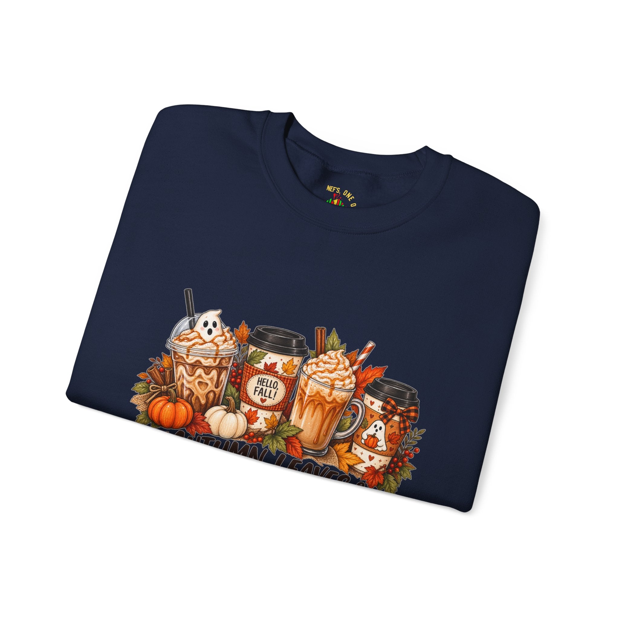 Autumn Leaves & Coffee Please Sweatshirt