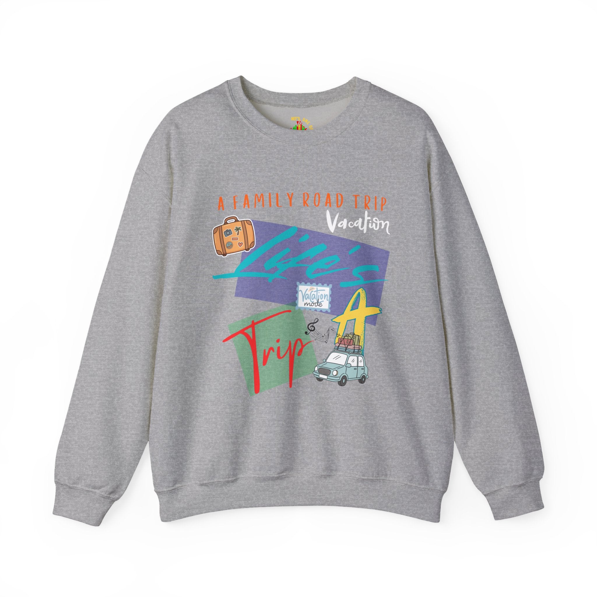 Road Trip T-Shirt — "Life's a Trip" Retro (Enter Family Name) on Back Travel Graphic