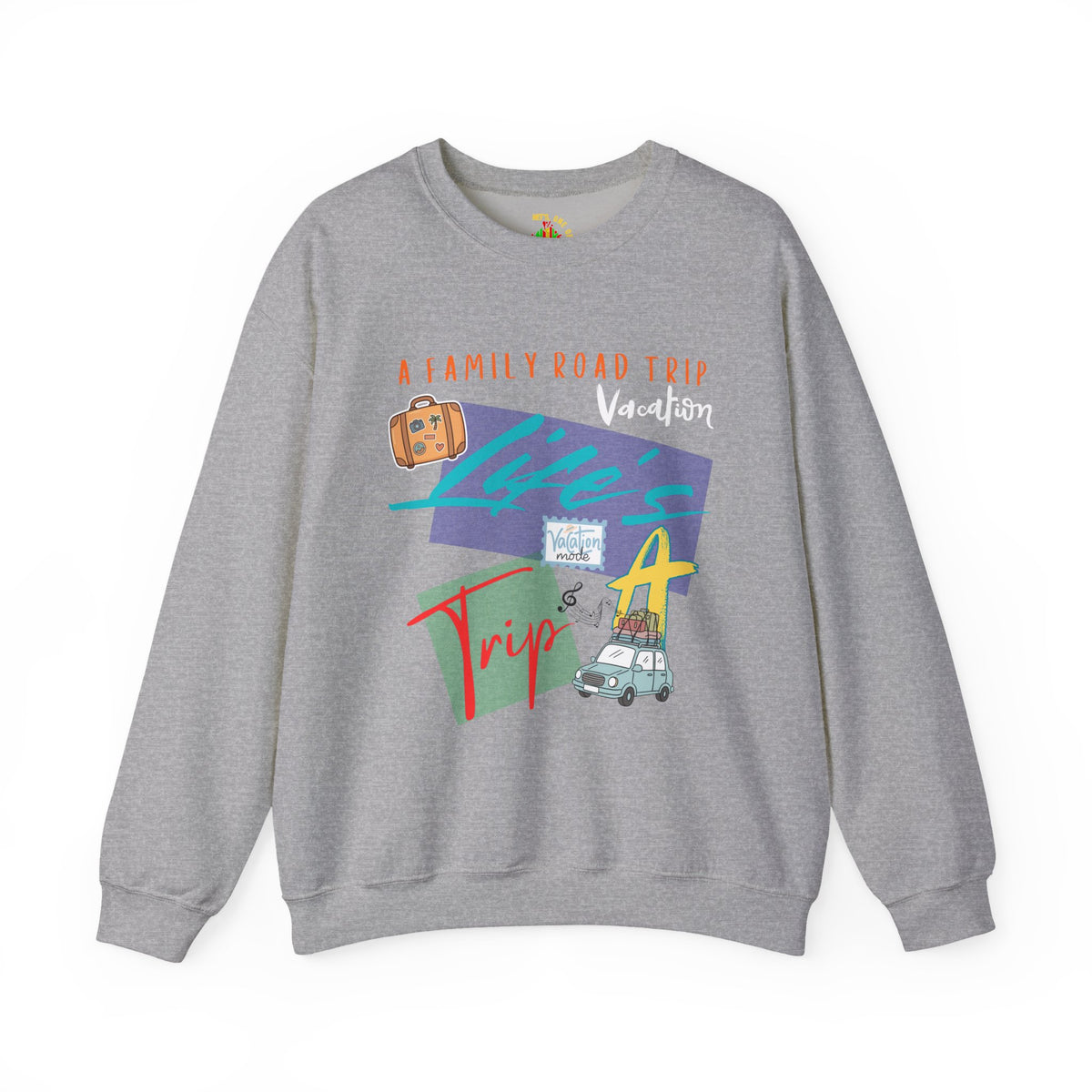 Road Trip T-Shirt — "Life's a Trip" Retro (Enter Family Name) on Back Travel Graphic