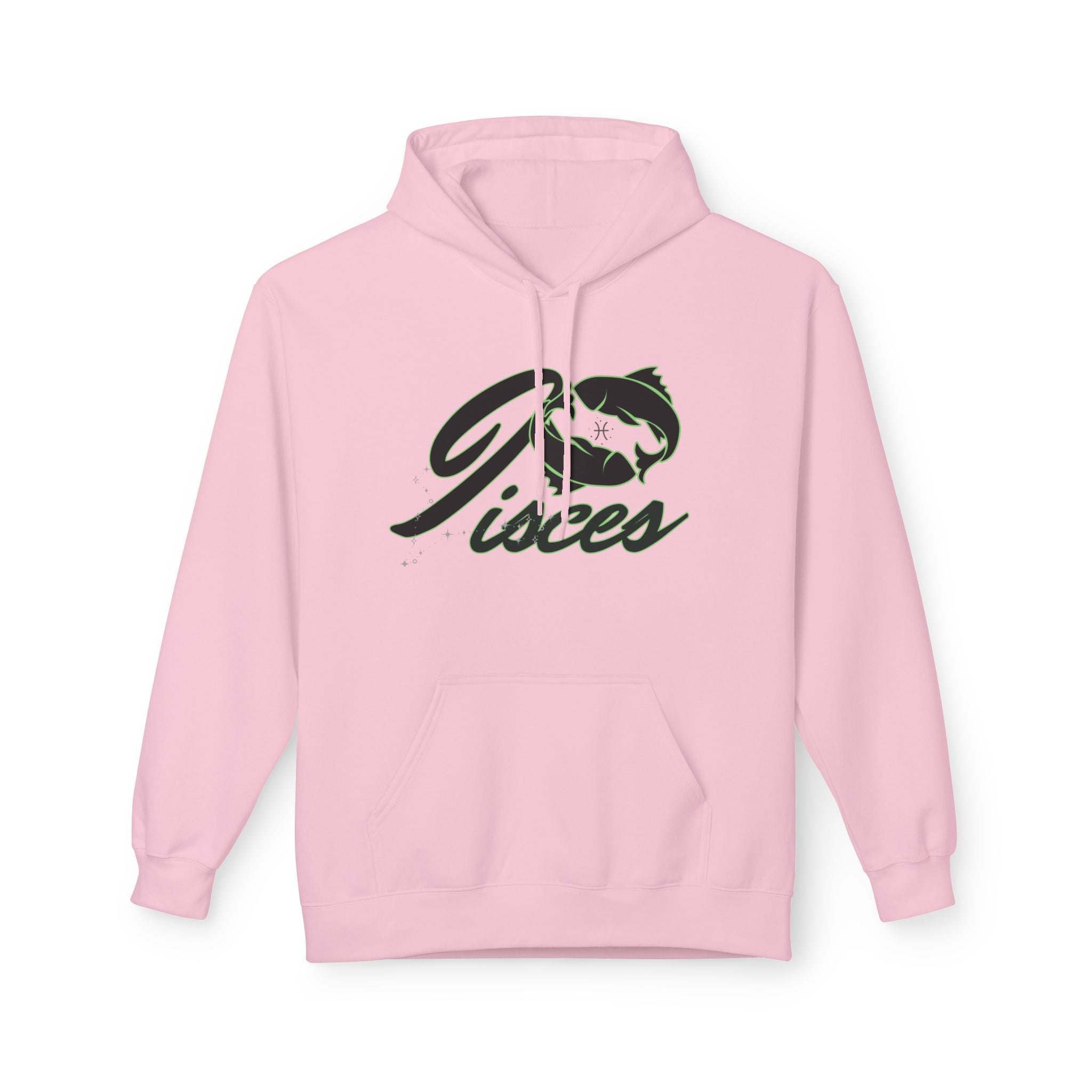 Pisces Zodiac Hoodie — Astrological Sign Hoodie with Fish Script Design