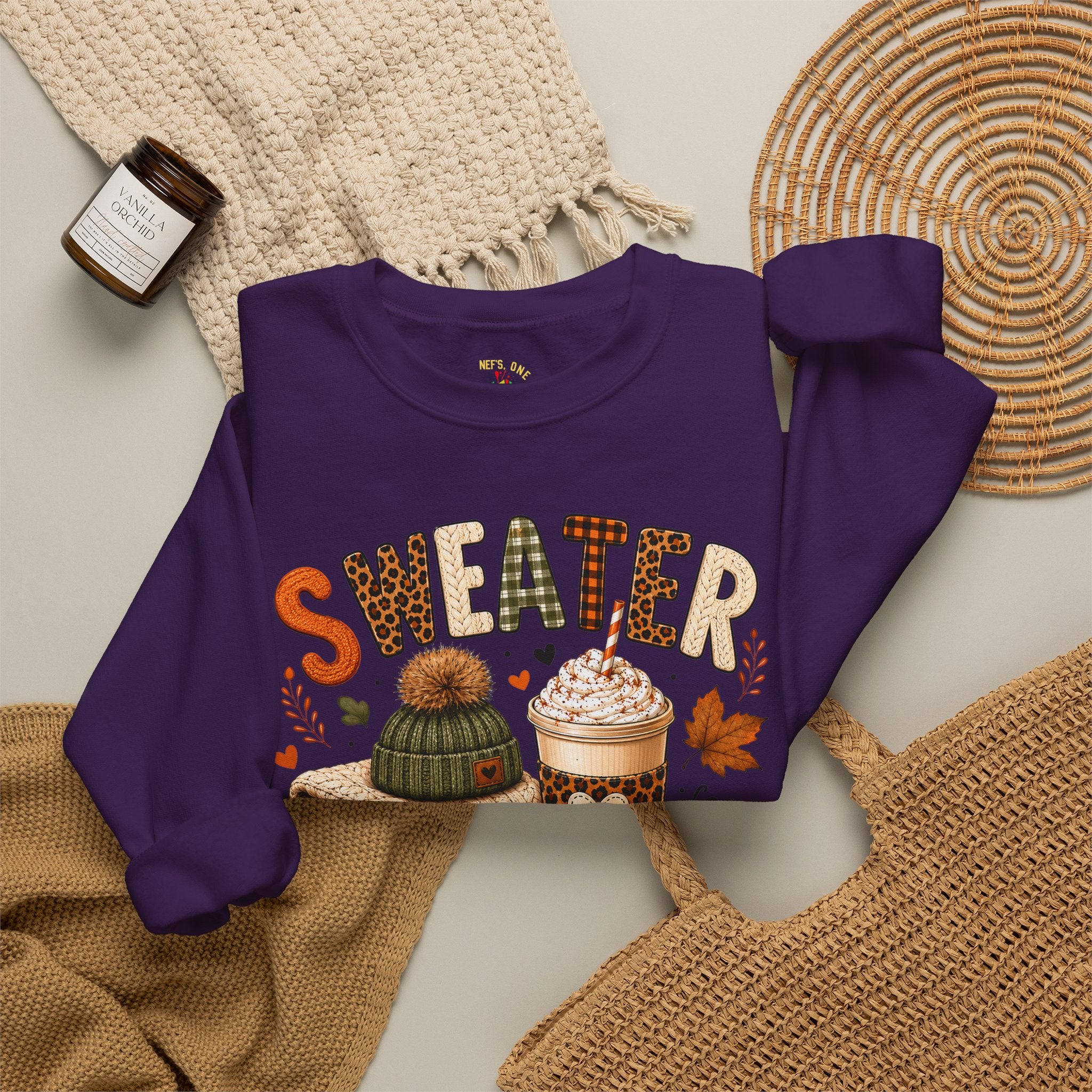 Sweater Weather Autumn Crewneck Sweatshirt