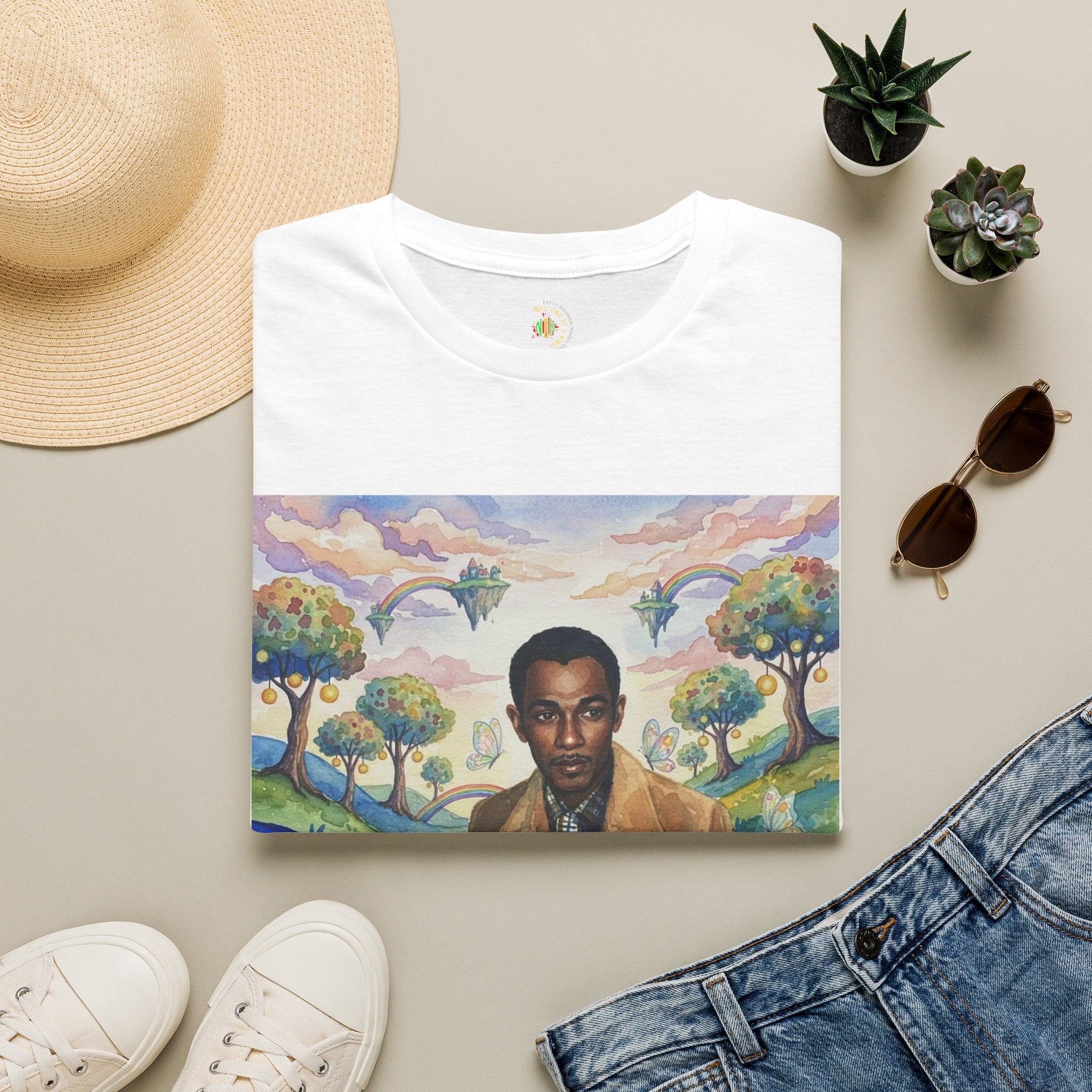 Todd Another Customized Smile Portrait Tee Graphic T-Shirt