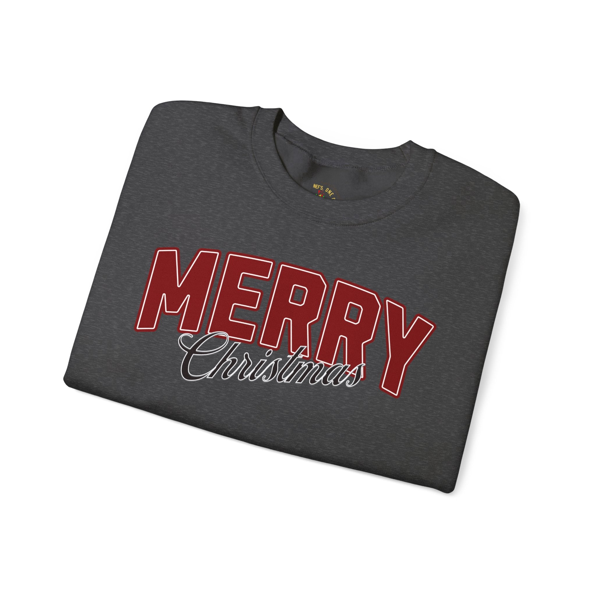 Merry Christmas Personalized Family Name Sweatshirt