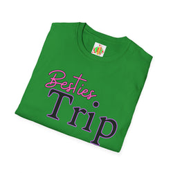 Besties Trip Unisex T-Shirt - Perfect for Friendship Celebrations, Travel, Summer Vacations, Girls’ Getaways, Matching Outfits