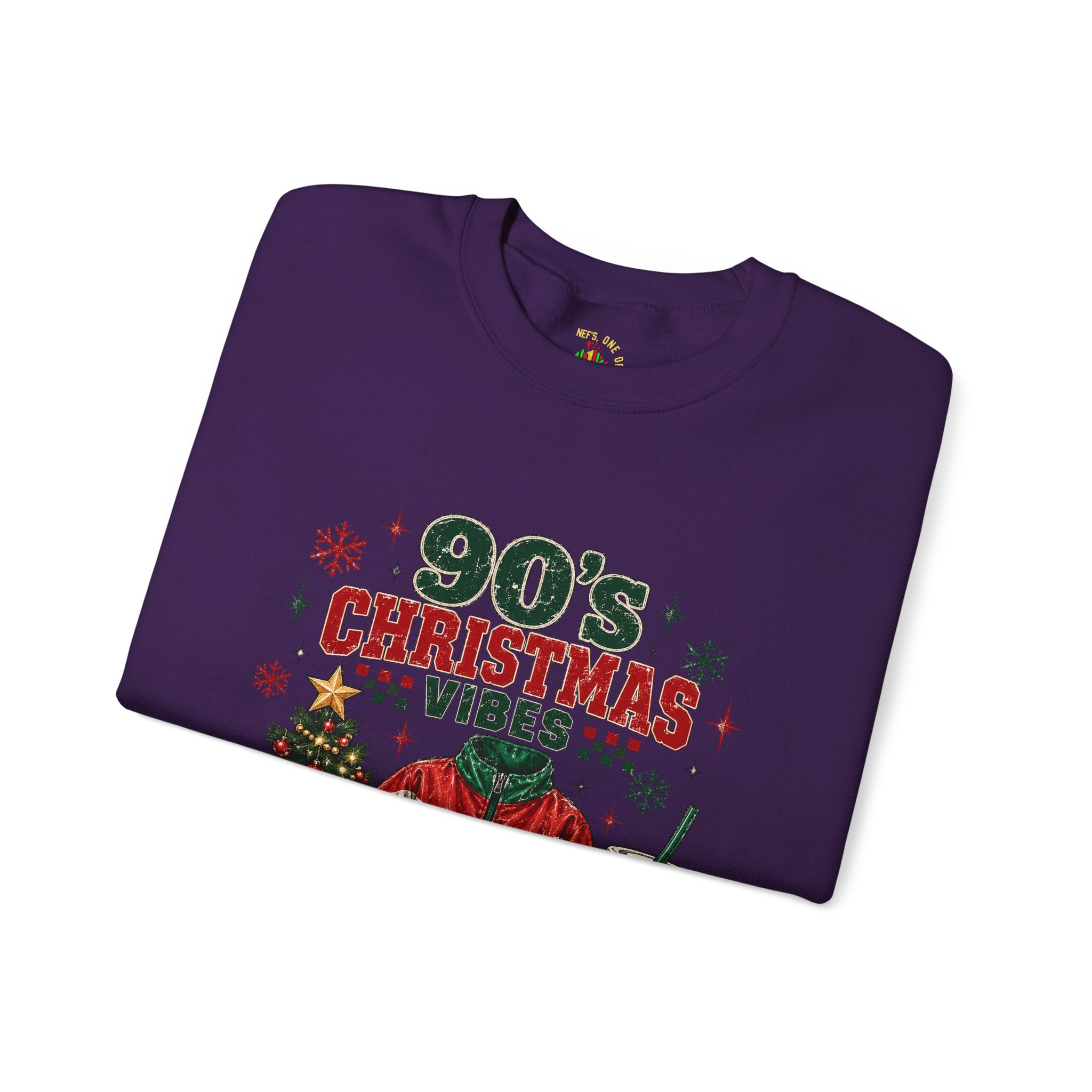 90s Christmas Vibes Crewneck Sweatshirt