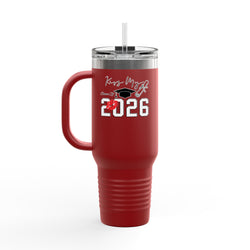 2026 Insulated Travel Mug, 40oz, Stylish Drinkware for On-the-Go, Ideal for Graduations, Hot & Cold Beverages, Outdoor Adventures