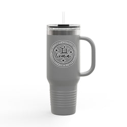 Gemini Insulated Travel Mug | Personalized 40oz Tumbler | Ideal Gift for Zodiac Lovers, Birthdays, Astrology, & Everyday Use