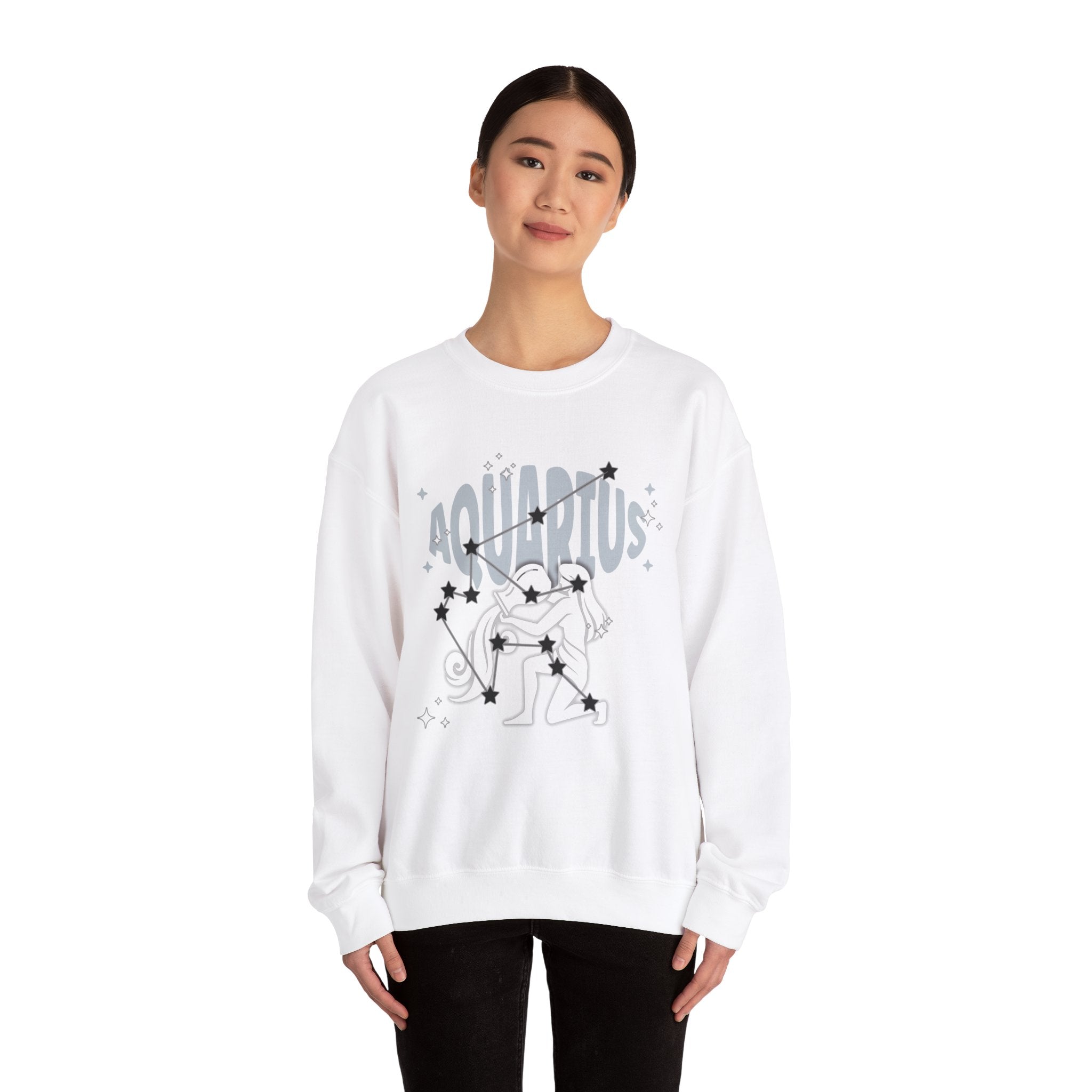 Aquarius Zodiac Casual classic unisex heavy blend crewneck sweatshirtSweatshirtAquarius Zodiac Casual classic unisex heavy blend crewneck sweatshirt