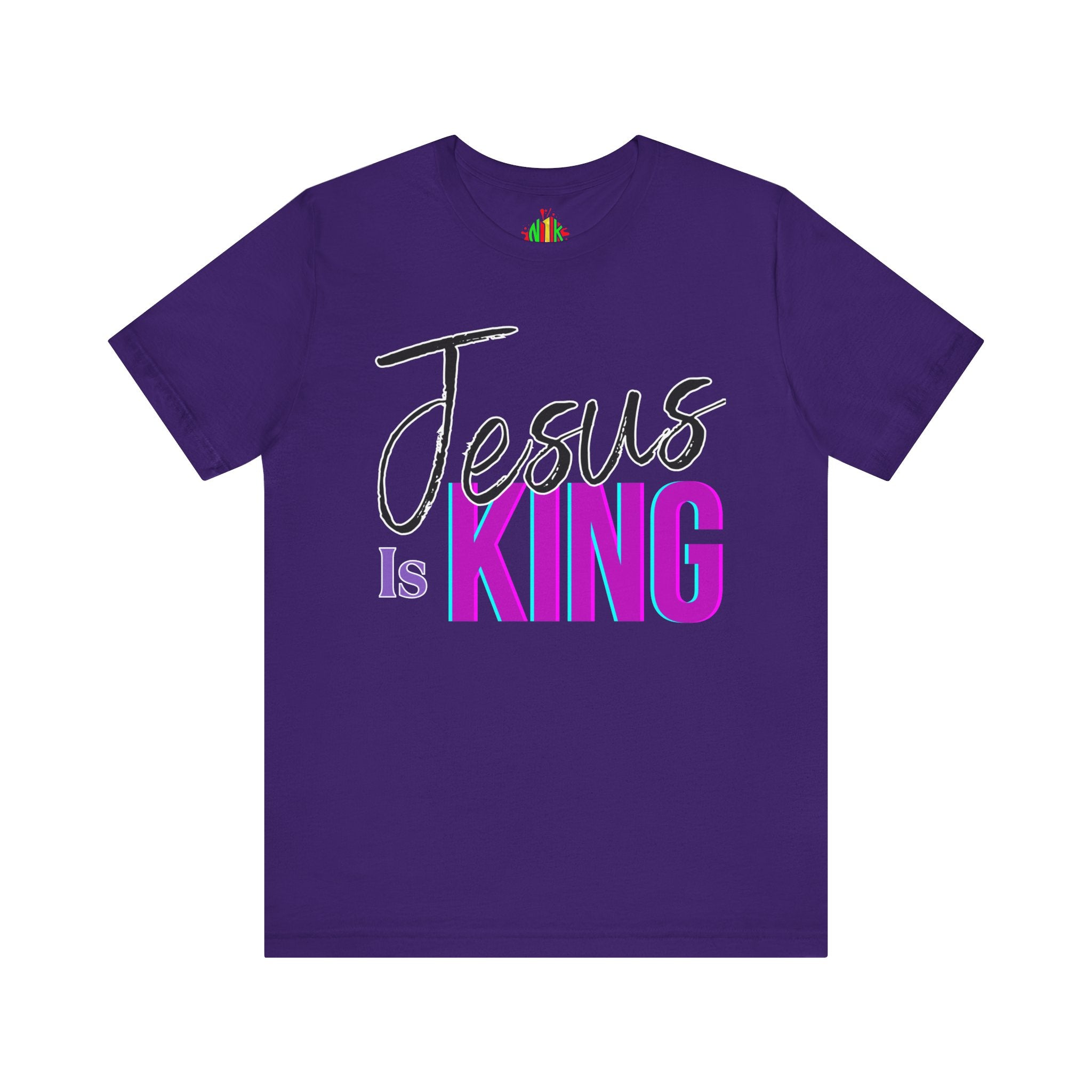 Faith-Inspired Unisex Tee | Jesus Is King Graphic T-Shirt, Christian Apparel, Religious Gift, Casual Wear, Church Outing