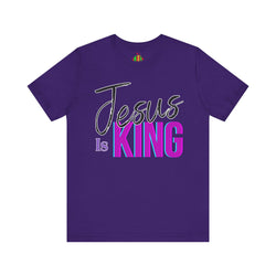 Faith-Inspired Unisex Tee | Jesus Is King Graphic T-Shirt, Christian Apparel, Religious Gift, Casual Wear, Church Outing