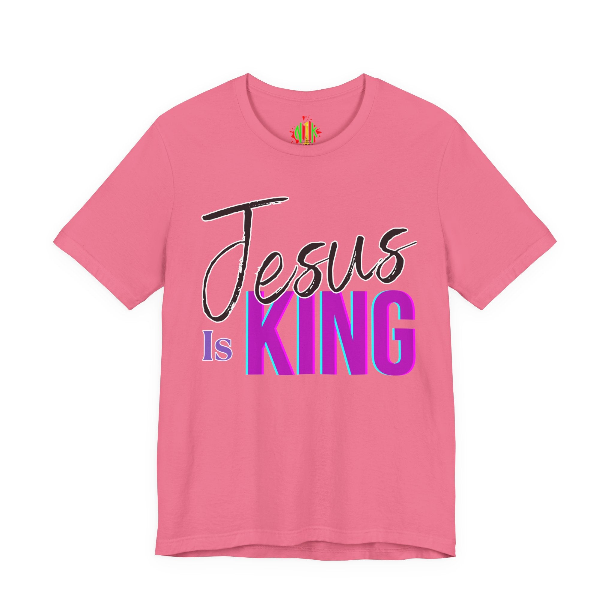 Faith-Inspired Unisex Tee | Jesus Is King Graphic T-Shirt, Christian Apparel, Religious Gift, Casual Wear, Church Outing