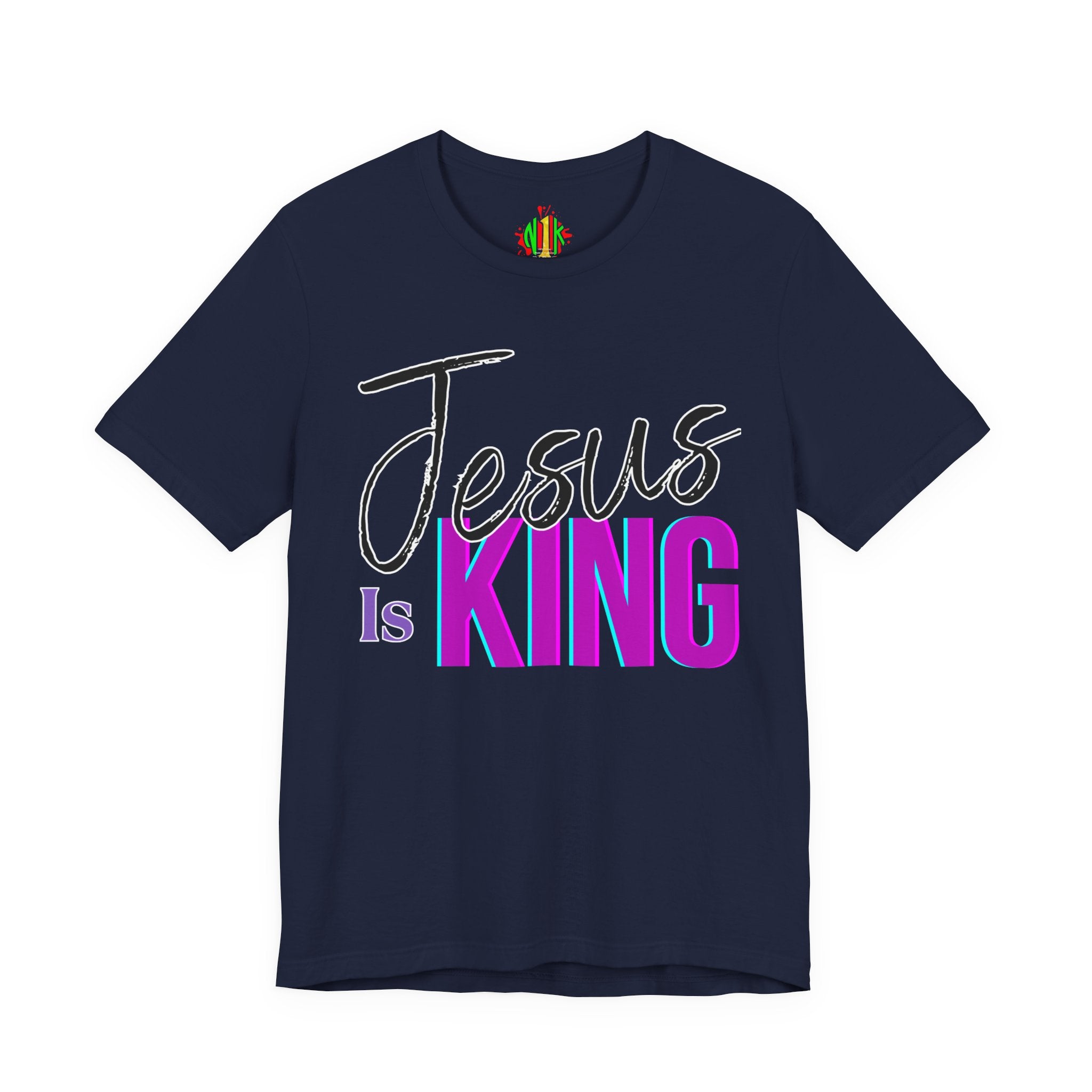 Faith-Inspired Unisex Tee | Jesus Is King Graphic T-Shirt, Christian Apparel, Religious Gift, Casual Wear, Church Outing