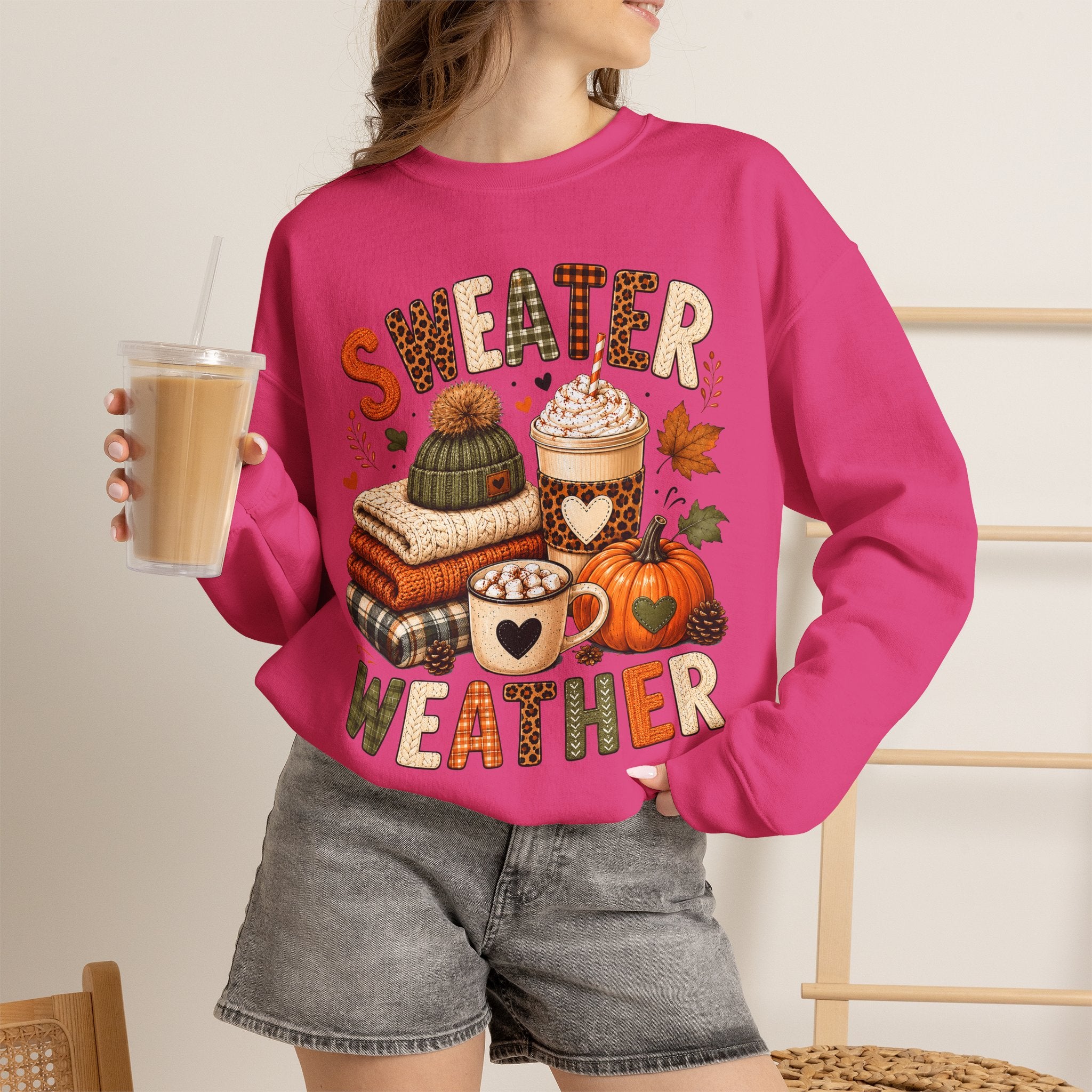 Sweater Weather Autumn Crewneck Sweatshirt