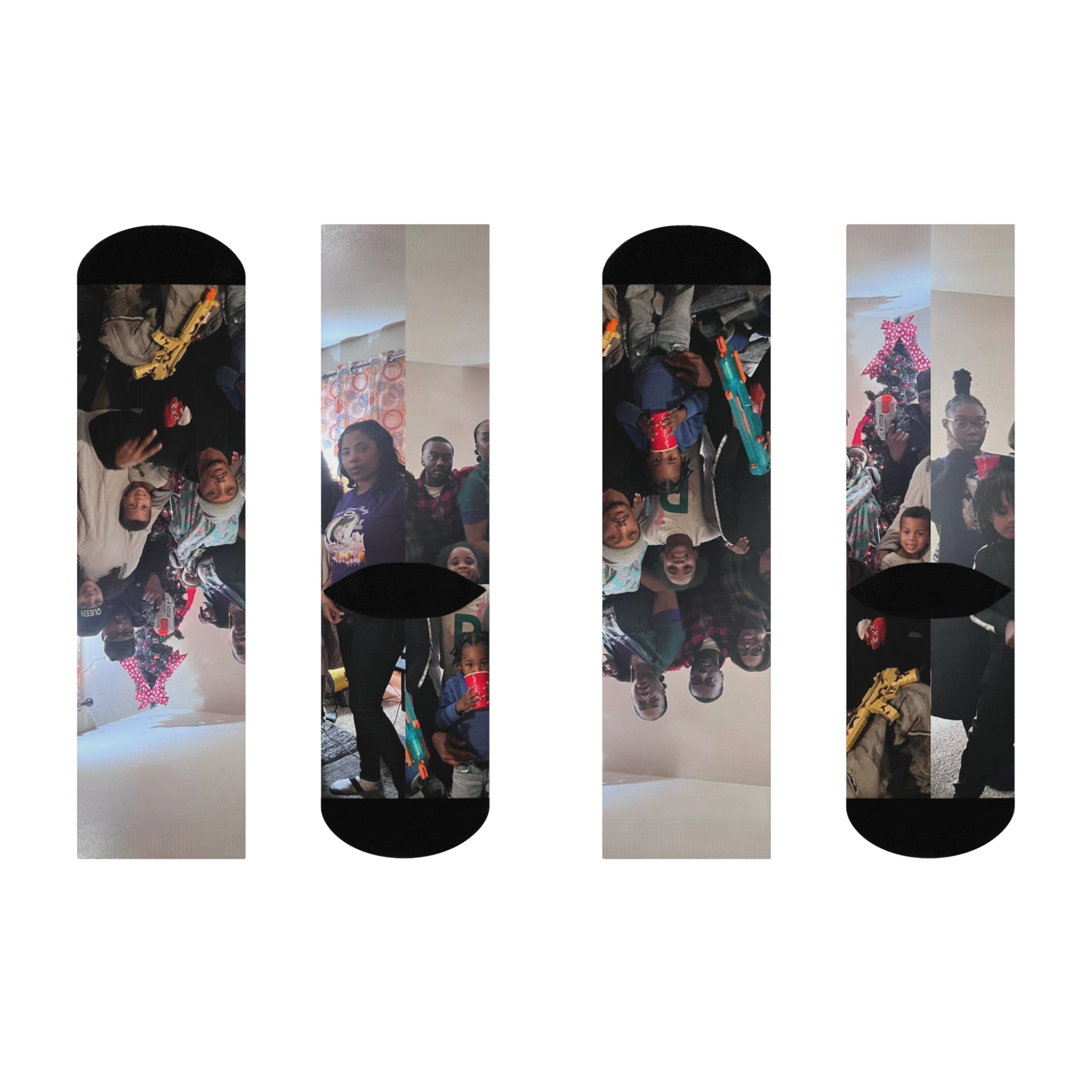 Custom Photo Crew Socks — Personalized Cushion Socks