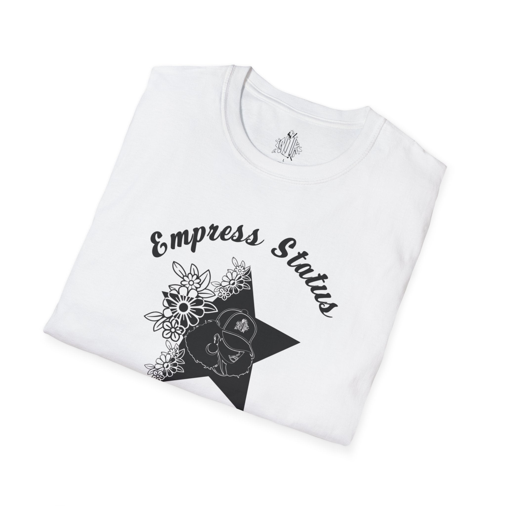 Empress Black Girl Floral Status T-shirt
