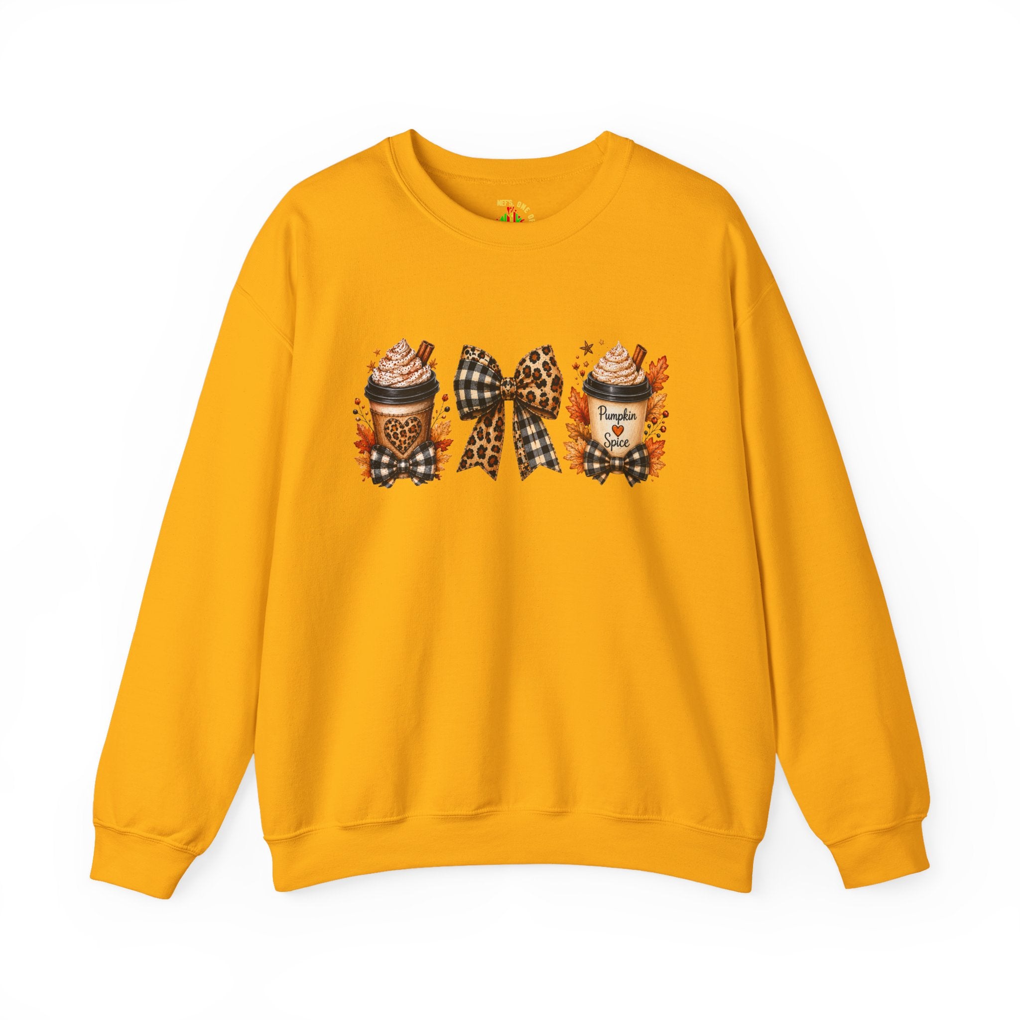 Festive Leopard Bow Christmas Crewneck Sweatshirt