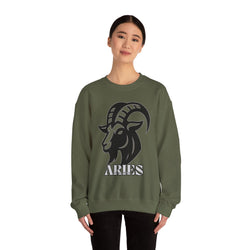 Aries Zodiac Unisex Casual Crewneck Sweatshirt