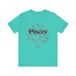 The Pisces Zodiac Unisex Casual Classic Jersey Short Sleeve Tee