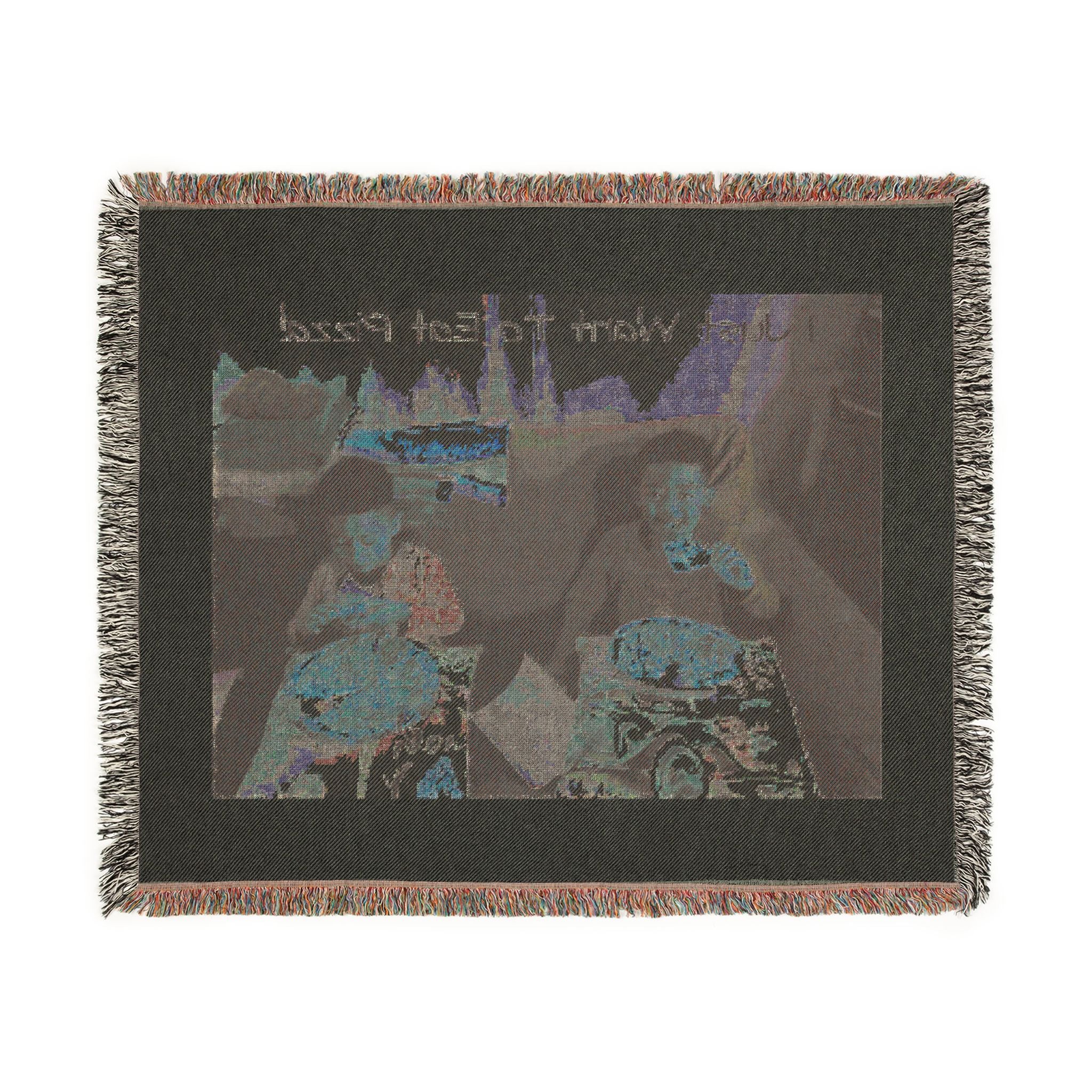 Customizable Woven Blanket — Add Your Text, Personalized Cozy Throw