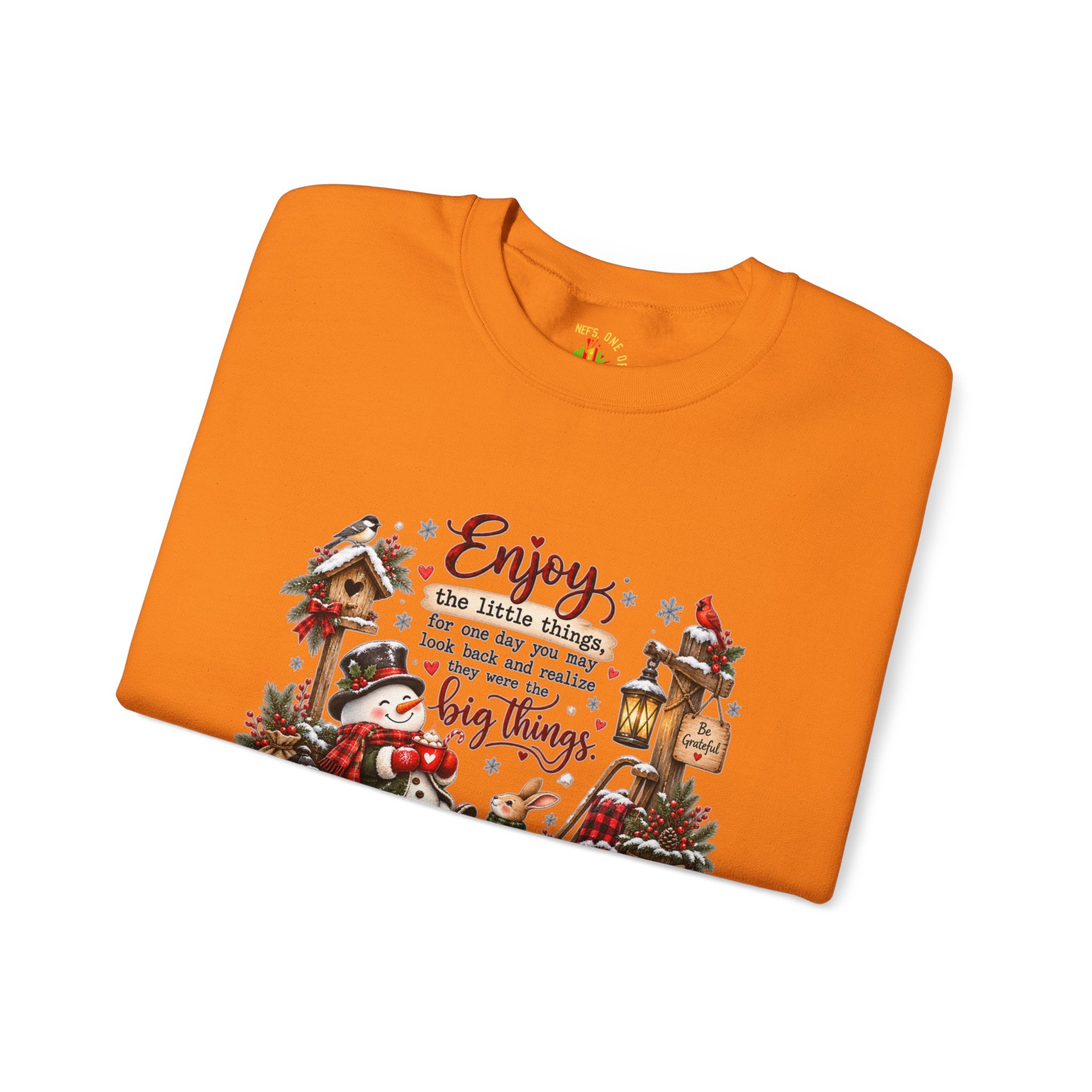 Enjoy the Little Things Christmas Crewneck Sweatshirt