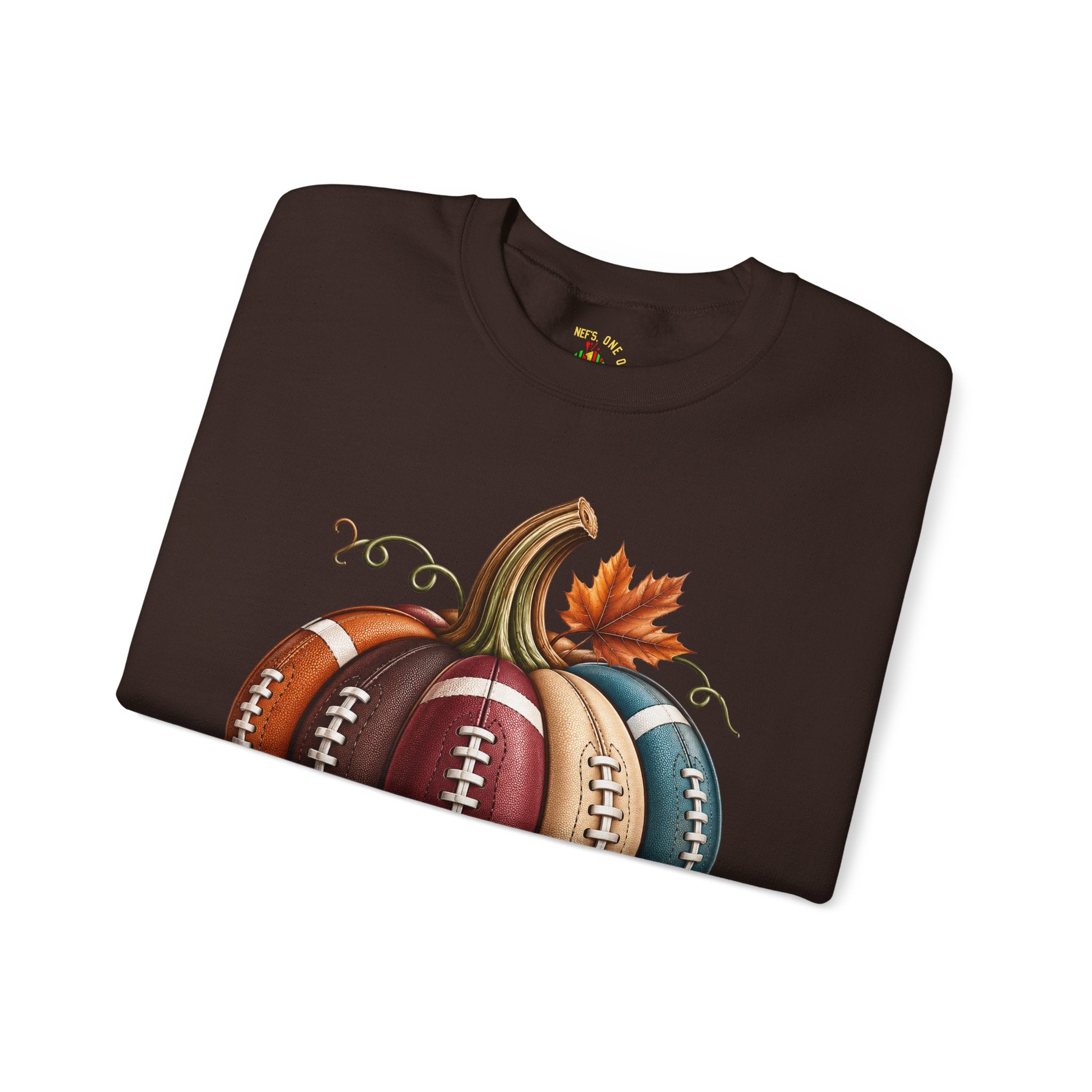 Fall Football Pumpkin Crewneck Sweatshirt