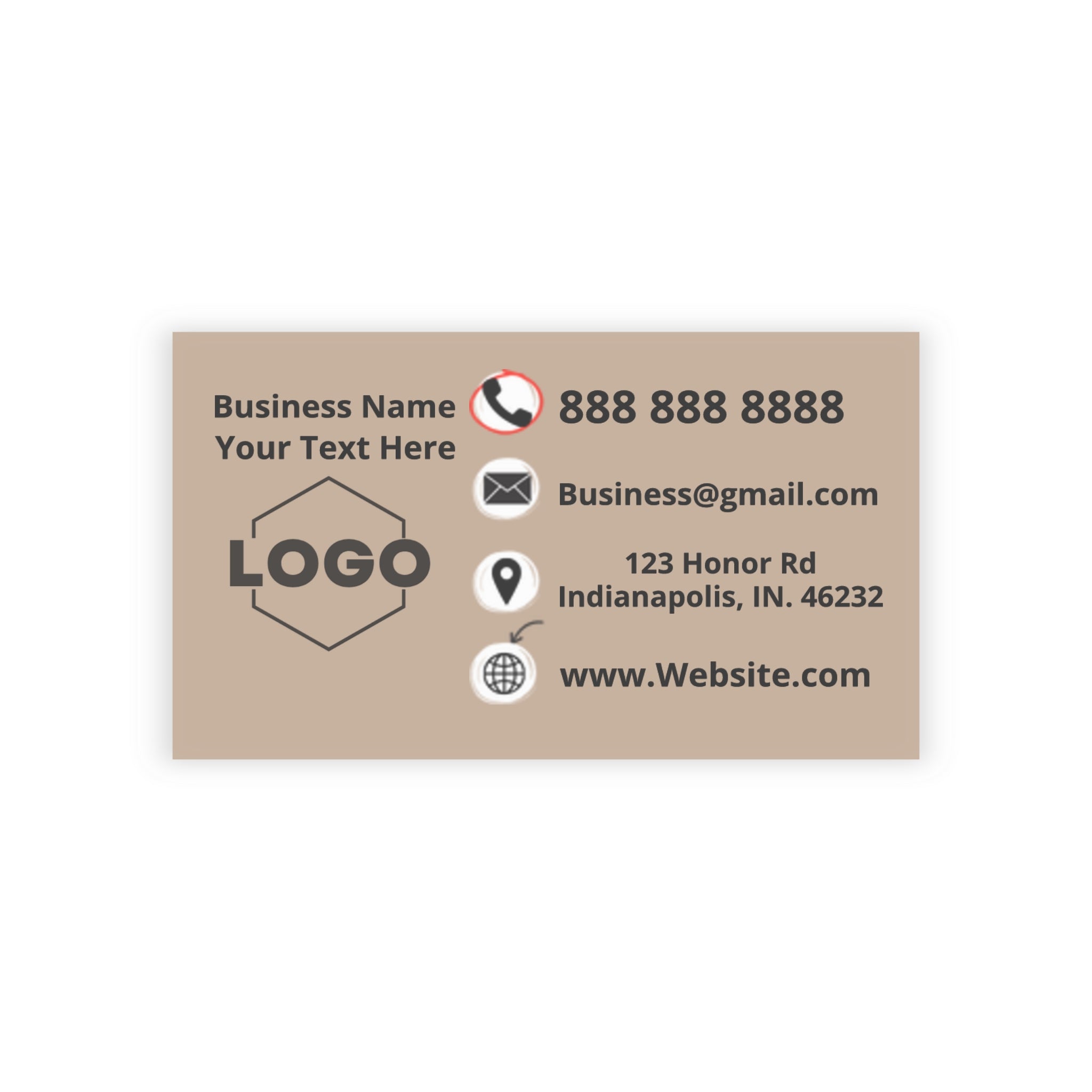 Quick and Easy No Think Business Cards