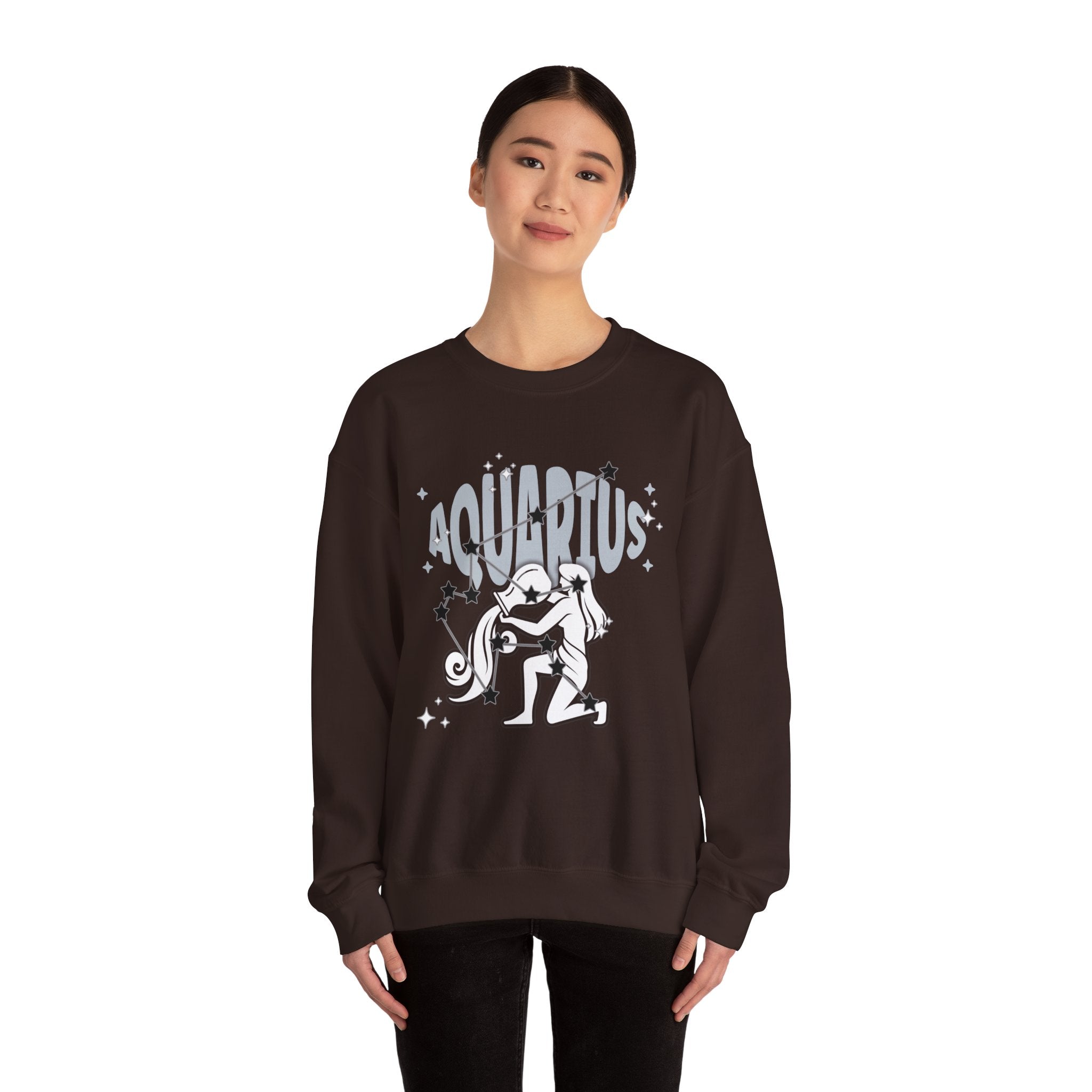 Aquarius Zodiac Casual classic unisex heavy blend crewneck sweatshirt