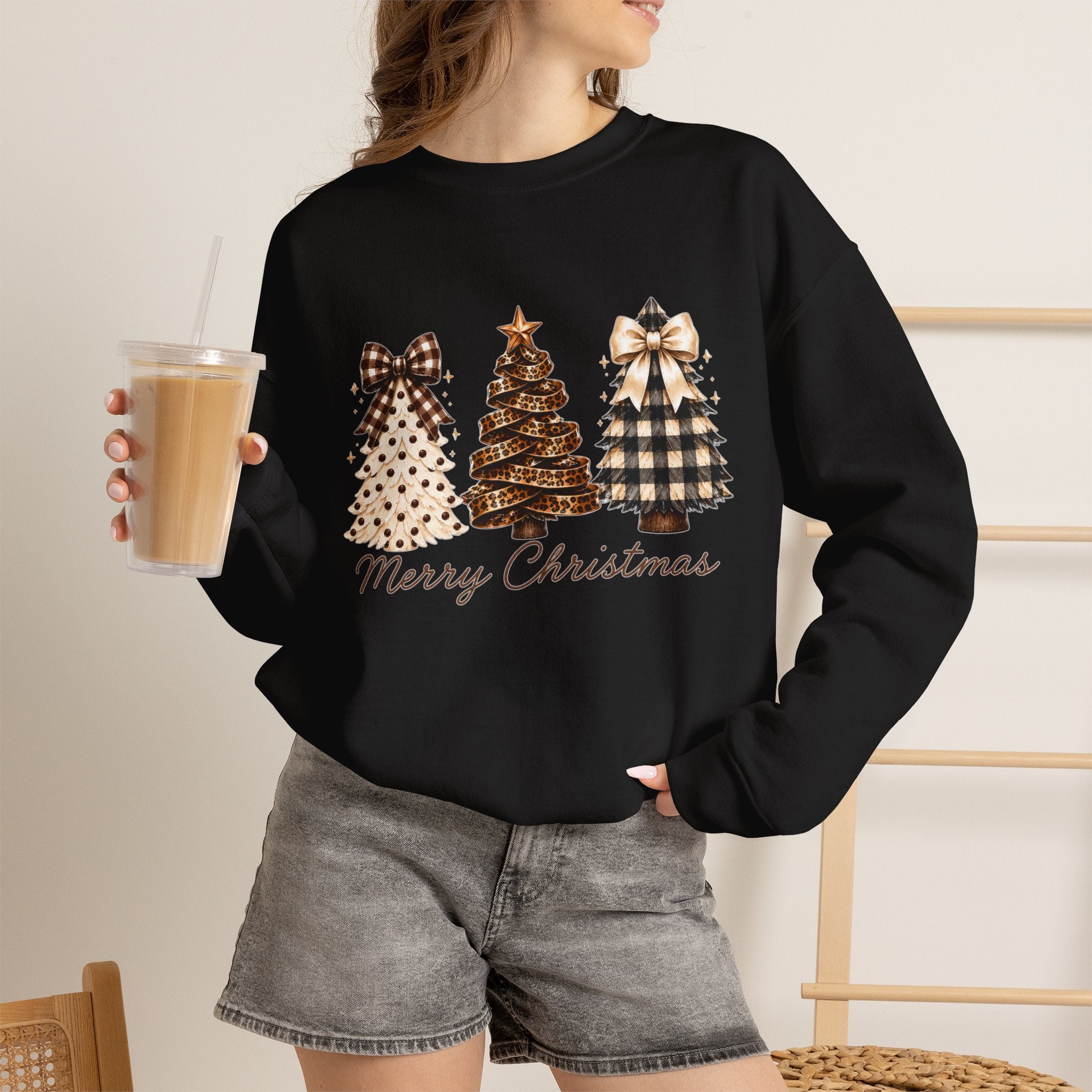 Merry Christmas Christmas Tree Crewneck Sweatshirt