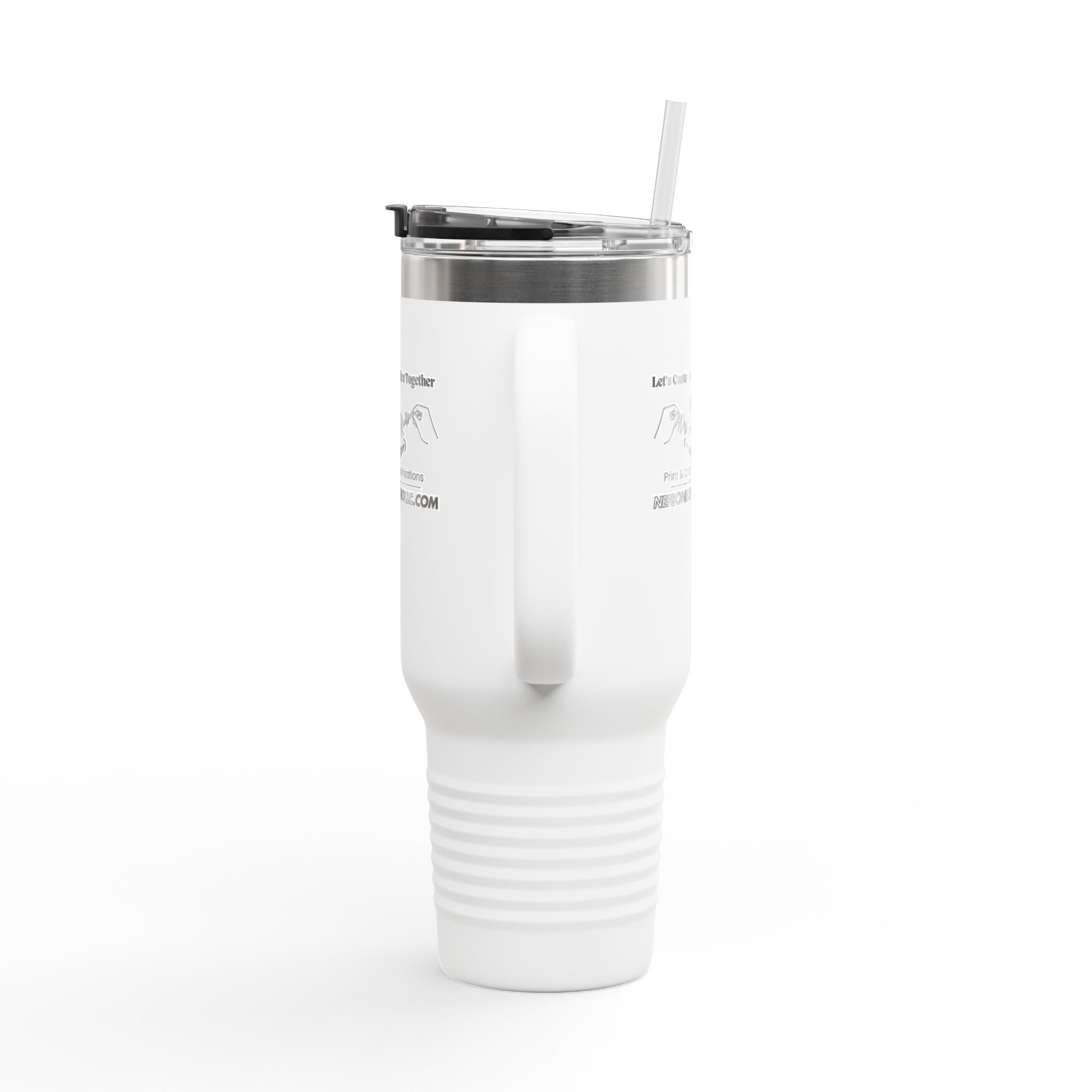 Nef's One Of A Kind Let's Customize Smiles Together Insulated Travel Mug, 40oz