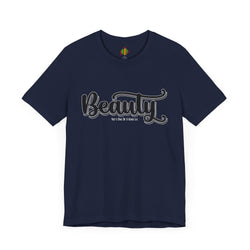 Beauty with the Beast Valentine Casual, Soft Unisex Jersey Short Sleeve Tee