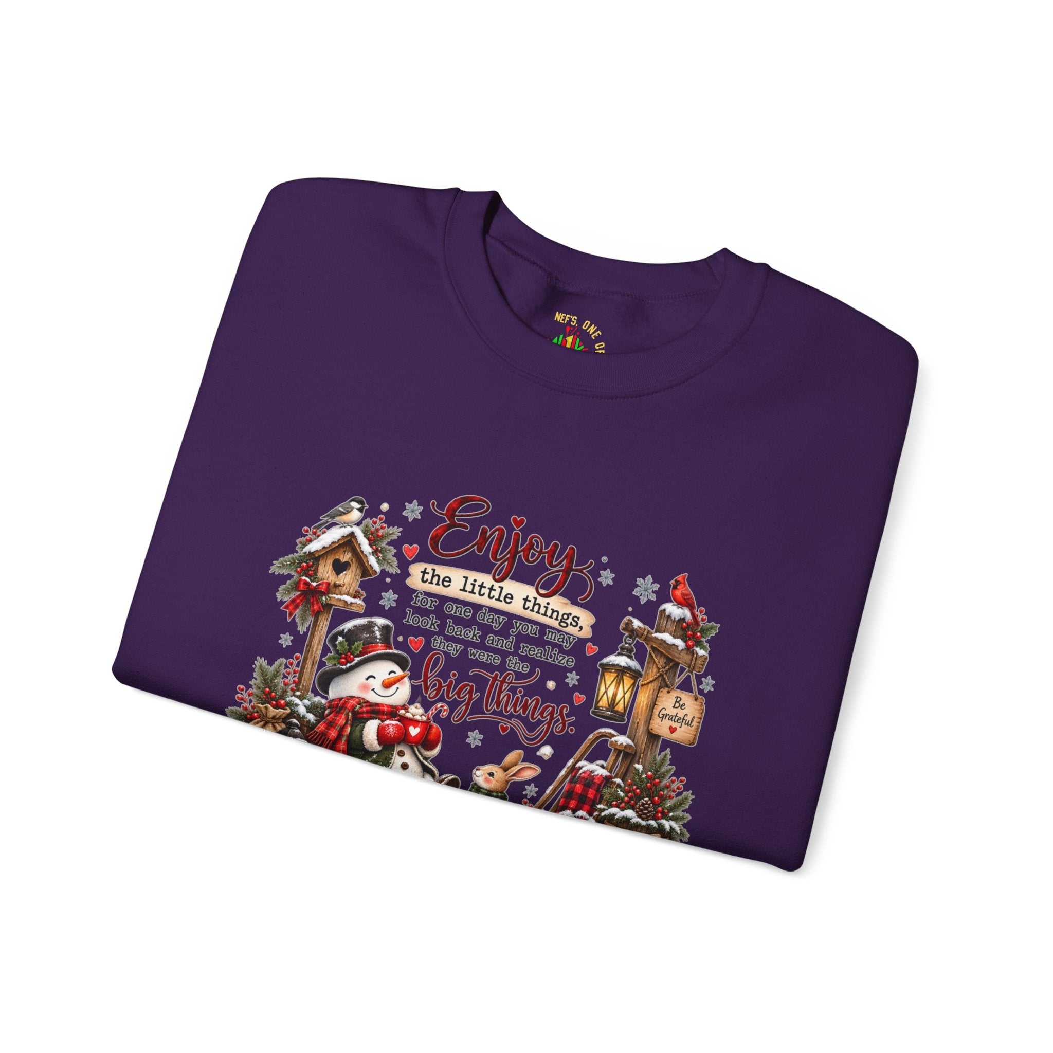 Enjoy the Little Things Christmas Crewneck Sweatshirt