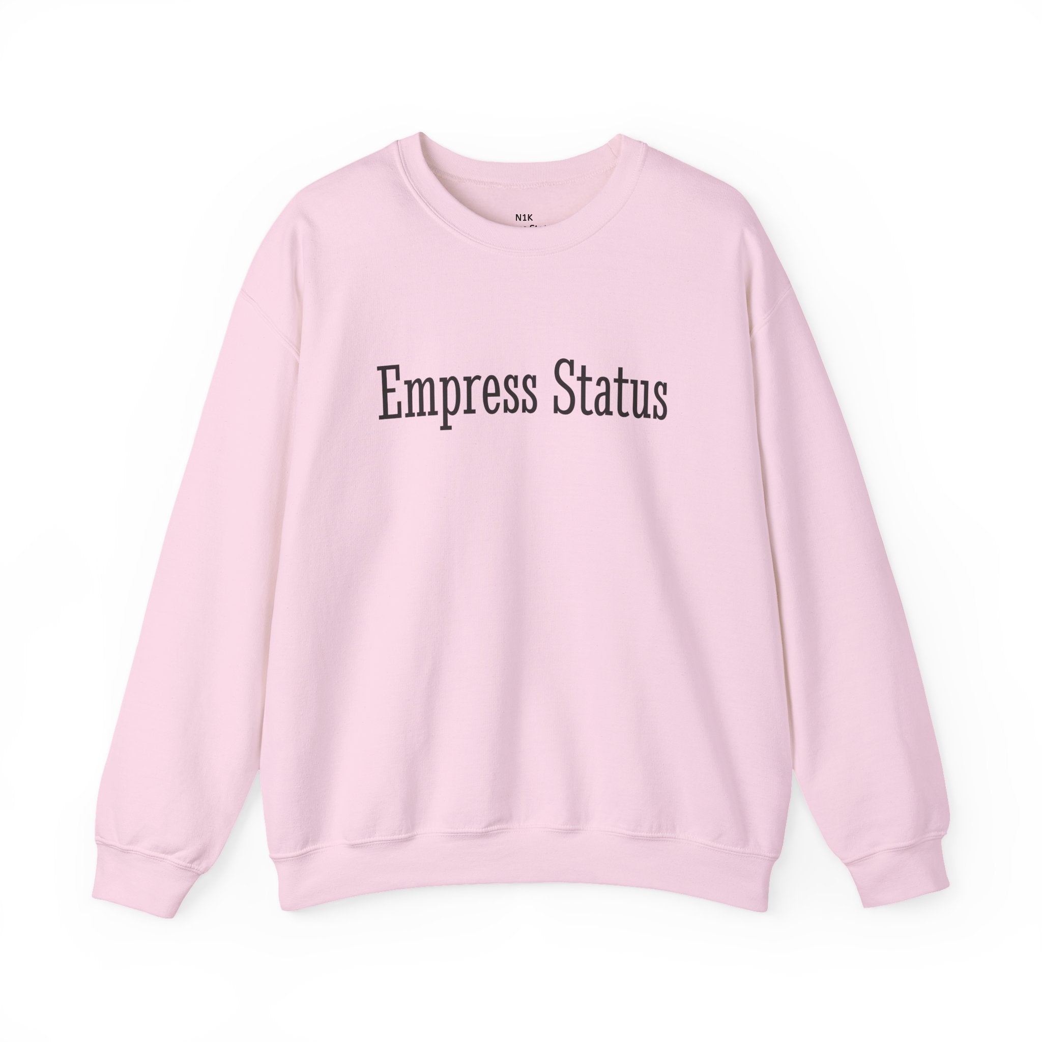 Empress Status Black Glitter Print Unisex Heavy Blend™ Crewneck Sweatshirt