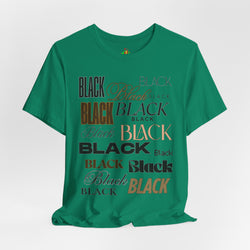 Black Text Unisex Tee, Casual Graphic T-Shirt for Fashion Lovers, Perfect Gift for All Occasions, Streetwear Style, Trendy Top