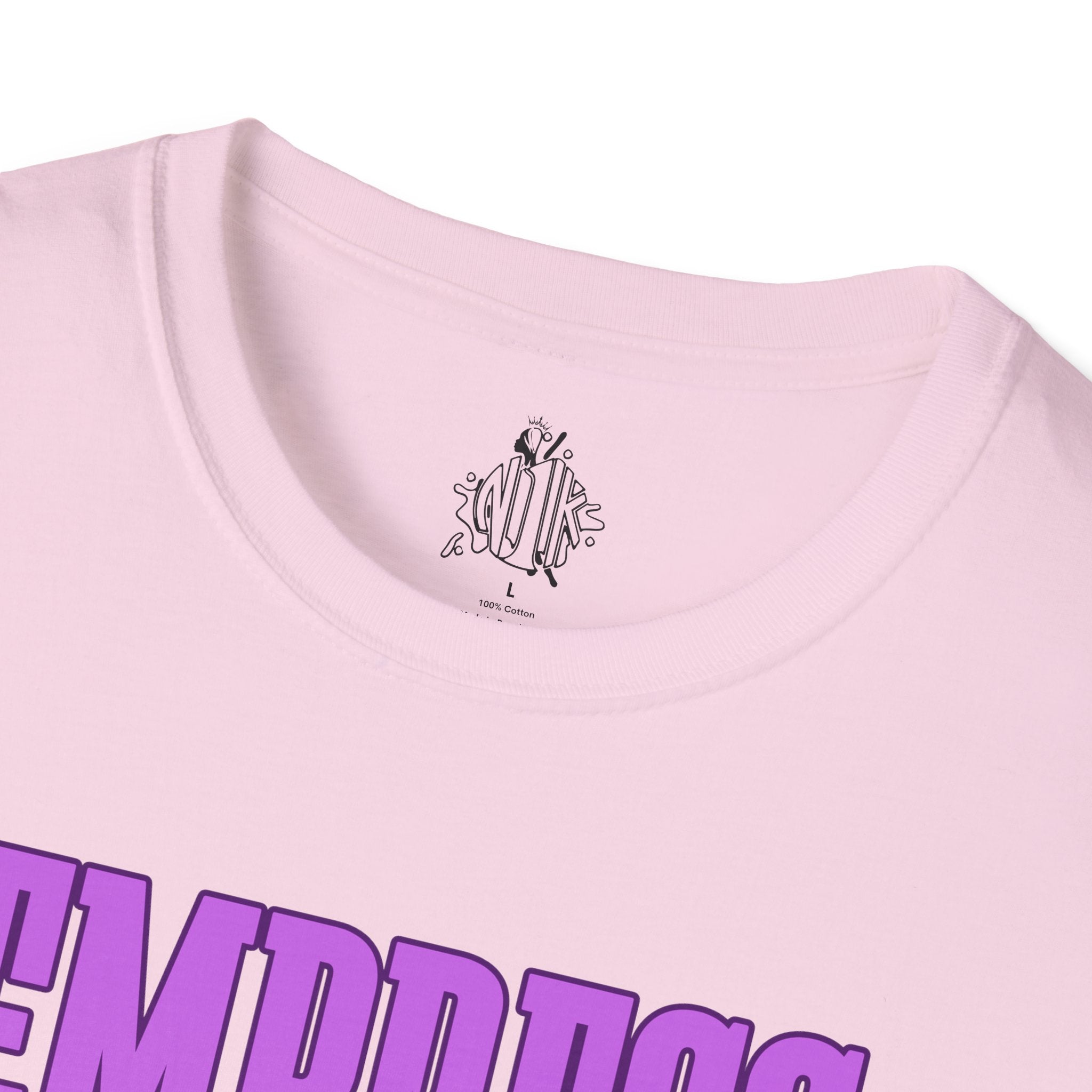 Bold Purple Print Empress Status T-shirt