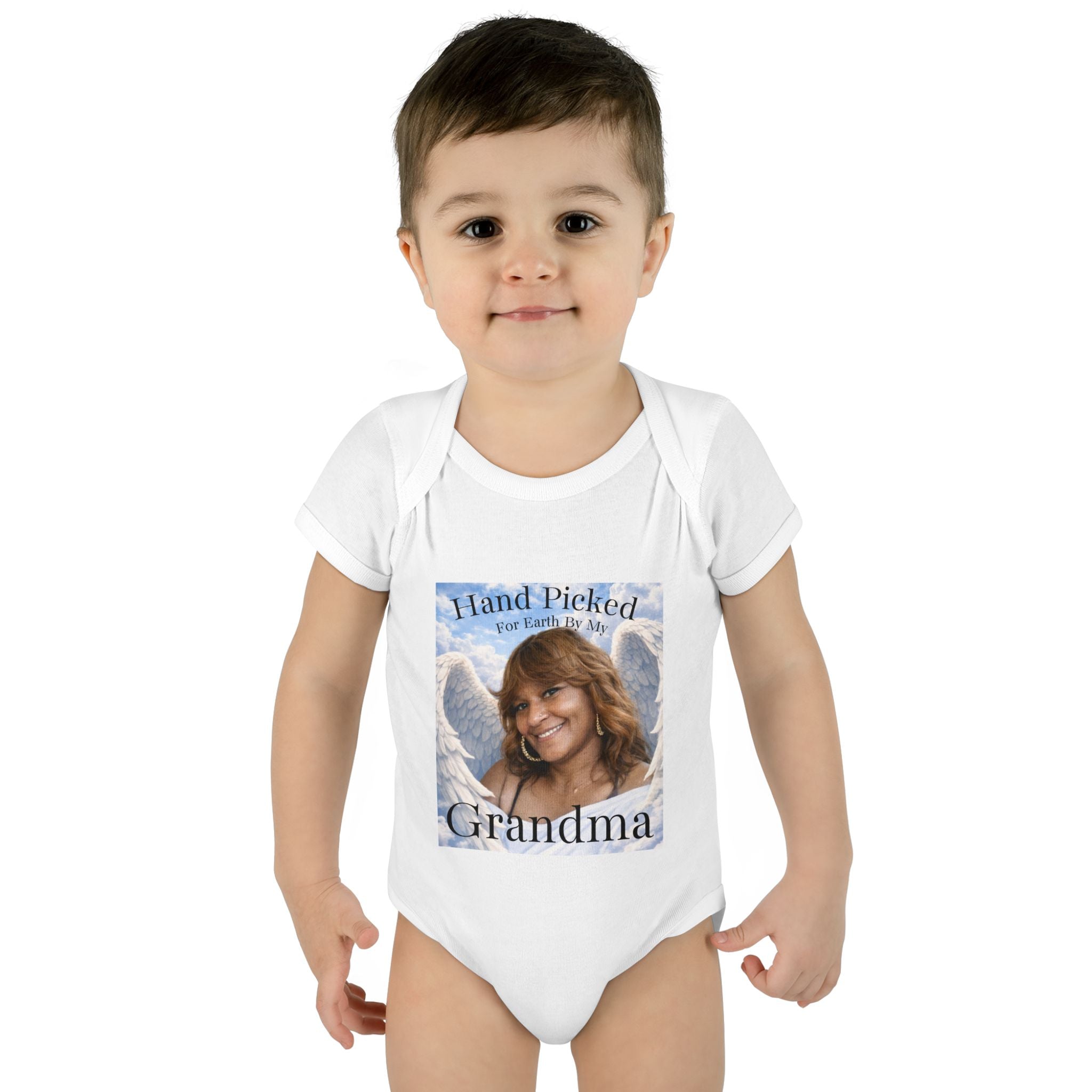 Body da neonato "Scelto per la Terra dalla mia nonna in Cielo" – Tutina commemorativa per neonato