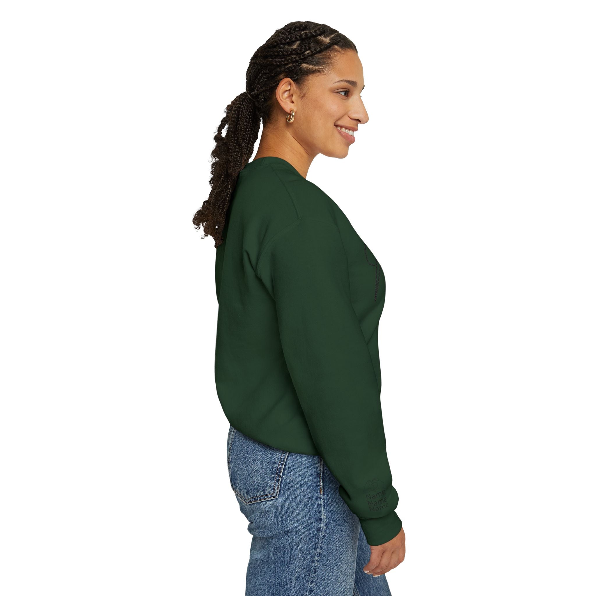 Mom Est. Year Embroidered Customizable Crewneck Sweatshirt