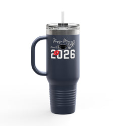 2026 Insulated Travel Mug, 40oz, Stylish Drinkware for On-the-Go, Ideal for Graduations, Hot & Cold Beverages, Outdoor Adventures