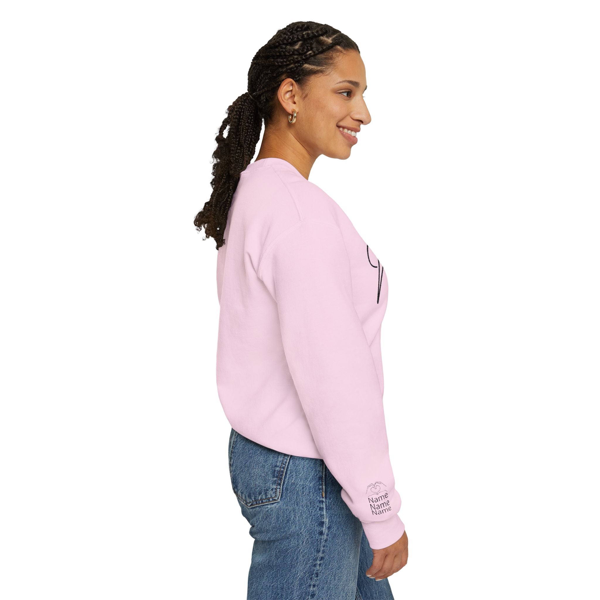 Mom Est. Year Embroidered Customizable Crewneck Sweatshirt