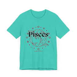 The Pisces Zodiac Unisex Casual Classic Jersey Short Sleeve Tee