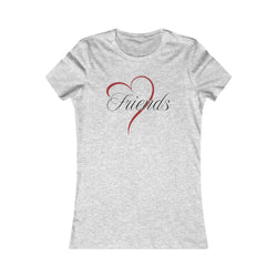 Friends Heart Women's Tee - Cute Gift for Holidays, Birthday, Friendship, Casual Wear, Love Themed Top